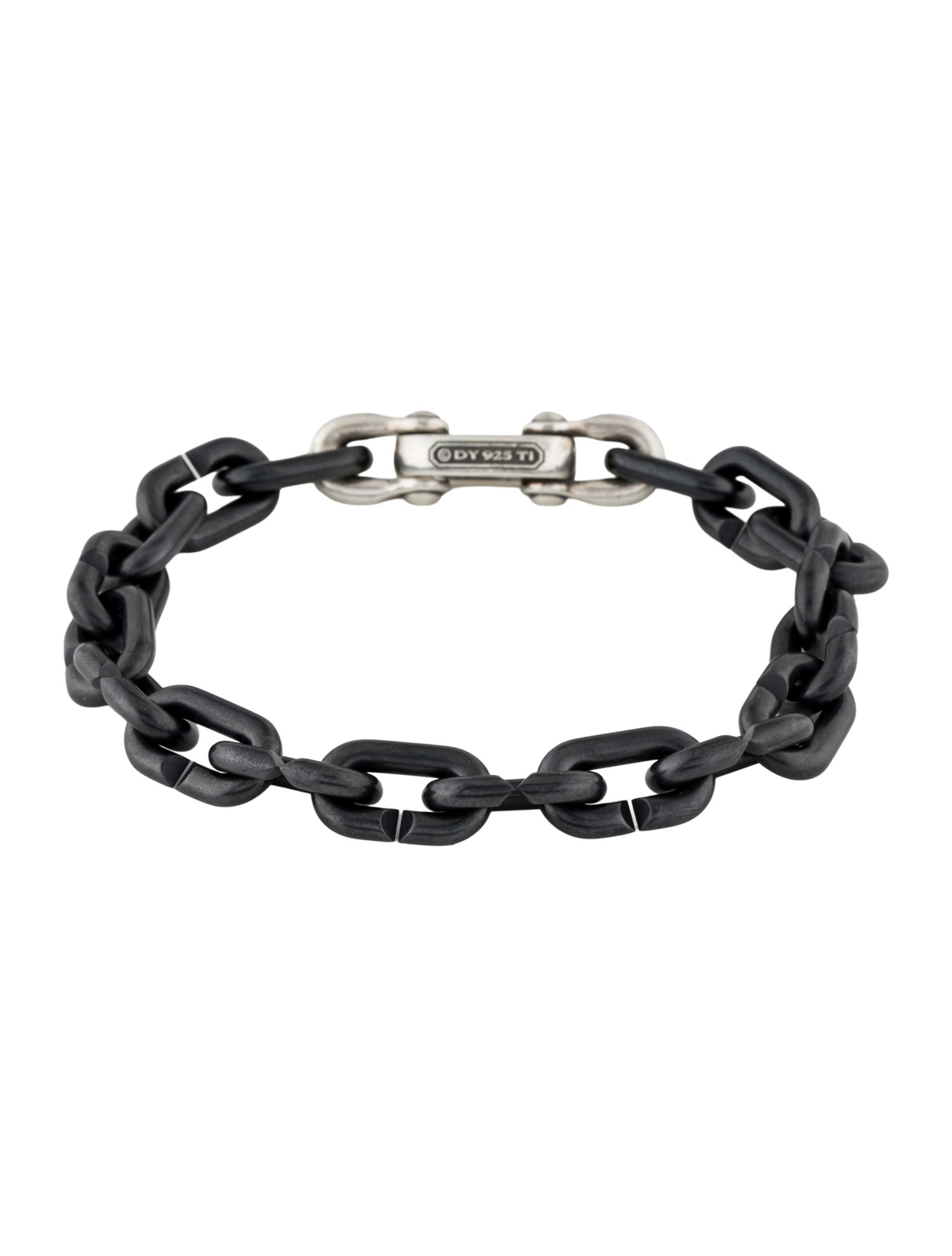 David Yurman Titanium Chain Links Bracelet