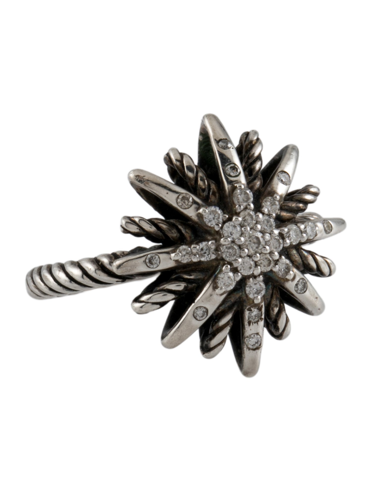David Yurman Diamond Starburst Cocktail Ring