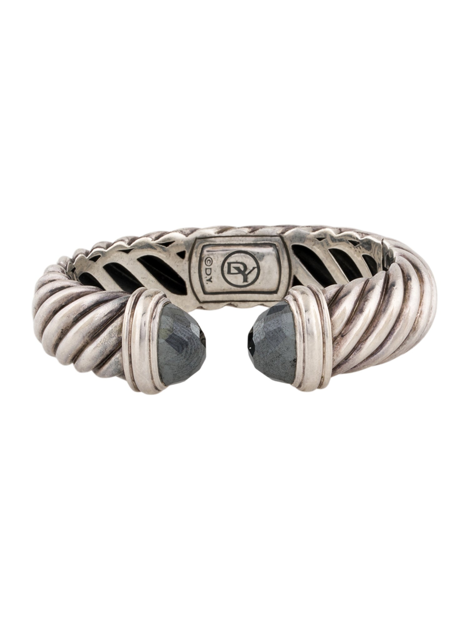 David Yurman Hematine Waverly Hinge Cuff Bracelet