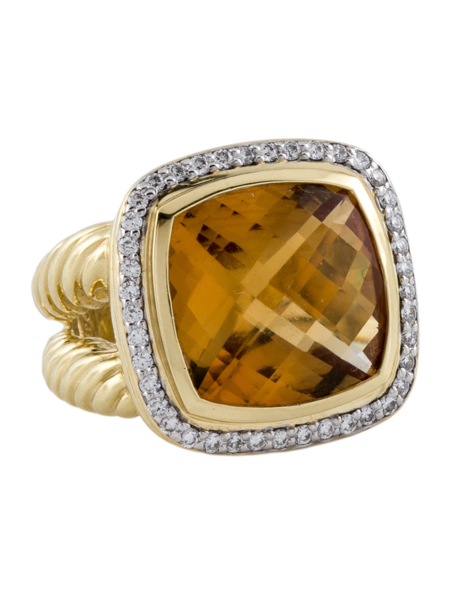 David Yurman 18K Citrine & Diamond Albion® Ring