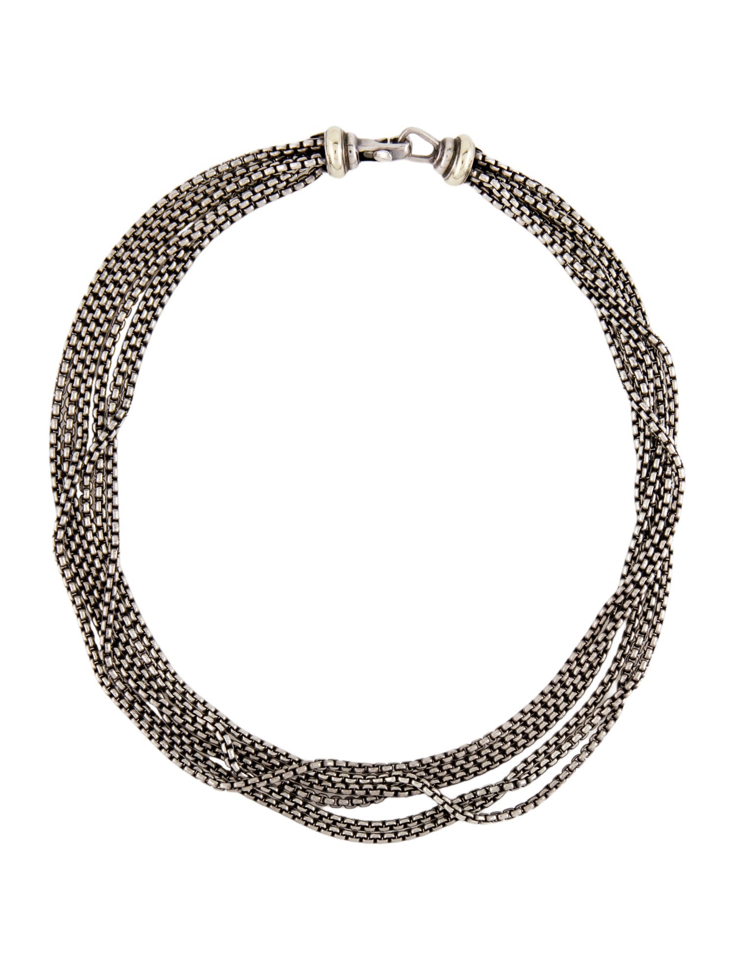 David Yurman Two-Tone Multistrand Necklace