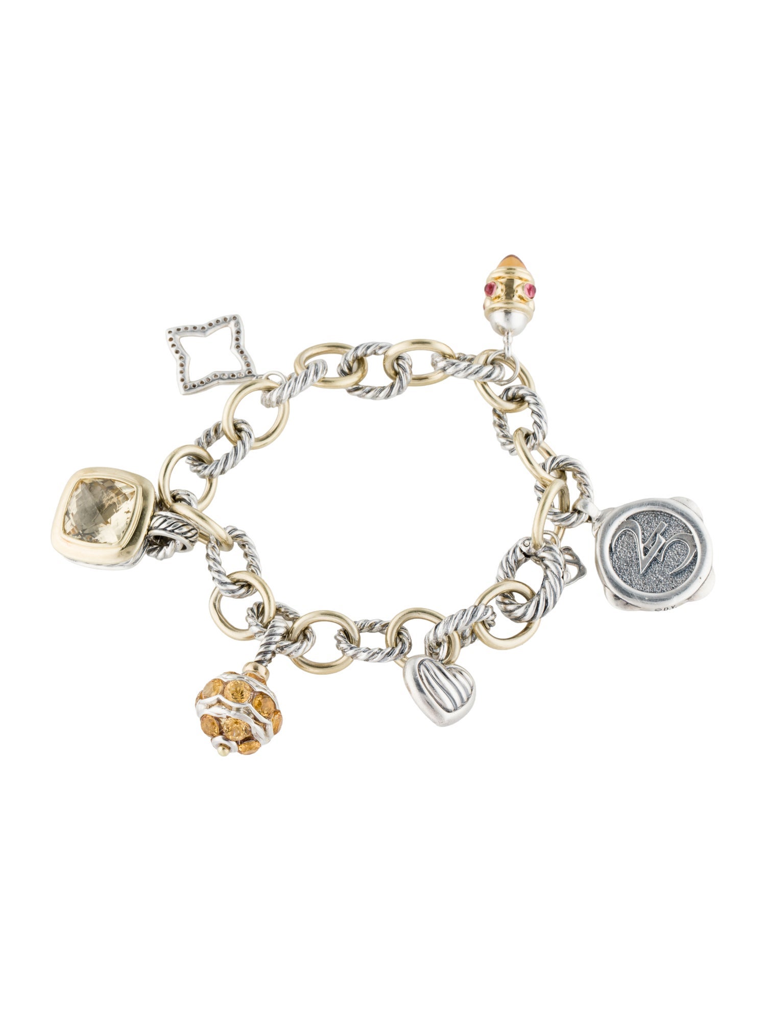 David Yurman 25th Anniversary Charm Bracelet