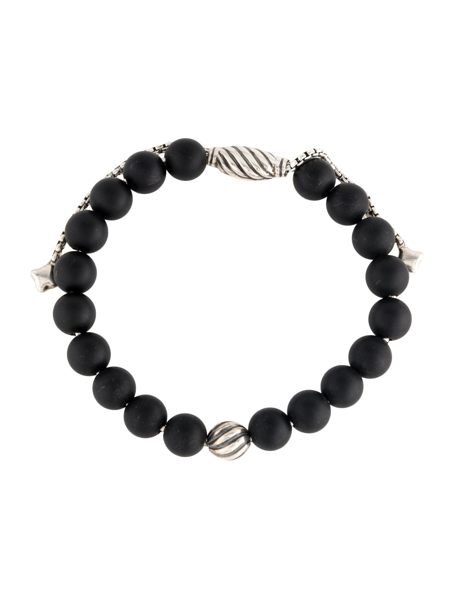 David Yurman Onyx Spiritual Bead Bracelet