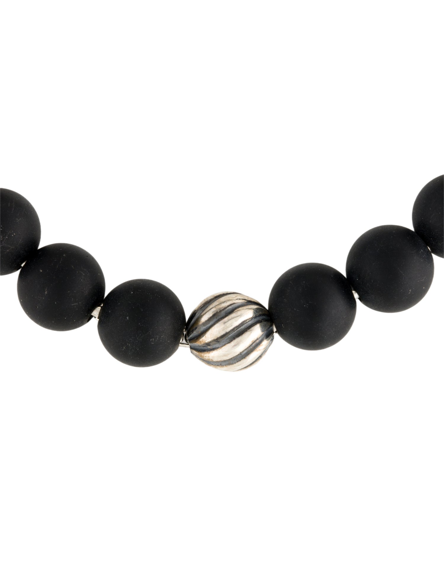 David Yurman Onyx Spiritual Bead Bracelet