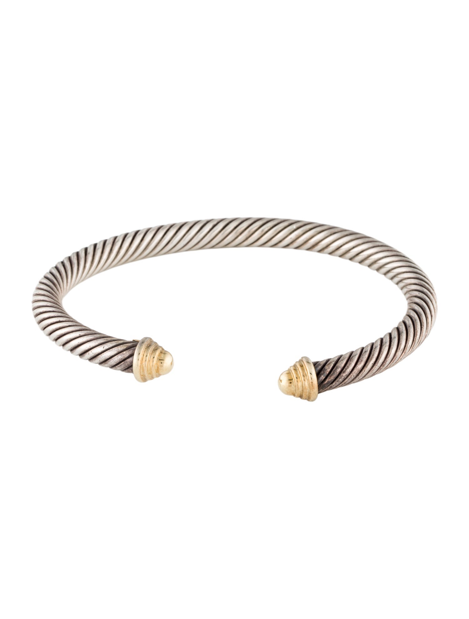 David Yurman Two-Tone Classic Cable Cuff Bracelet
