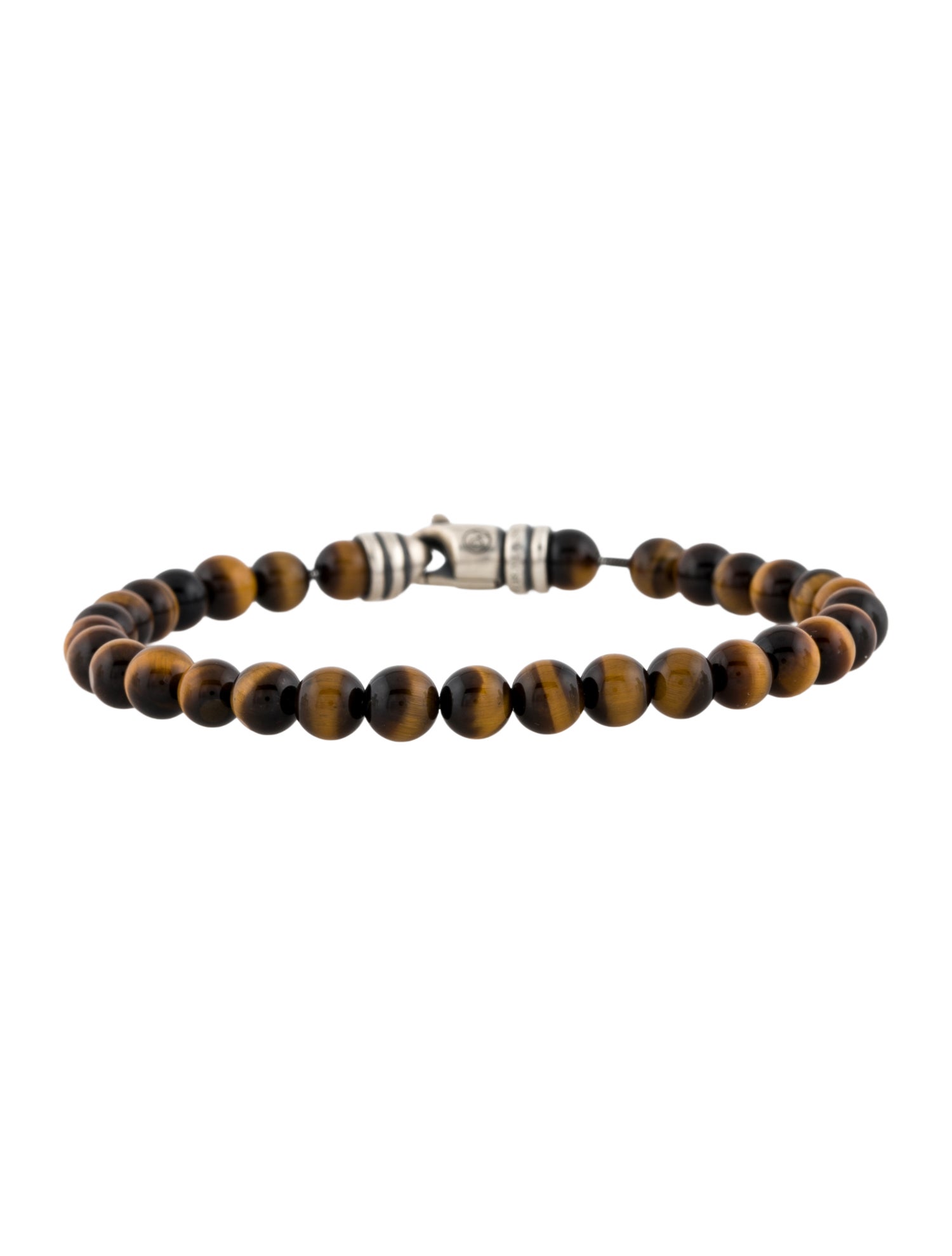 David Yurman Tiger's Eye Quartz Spiritual Bead Bracelet