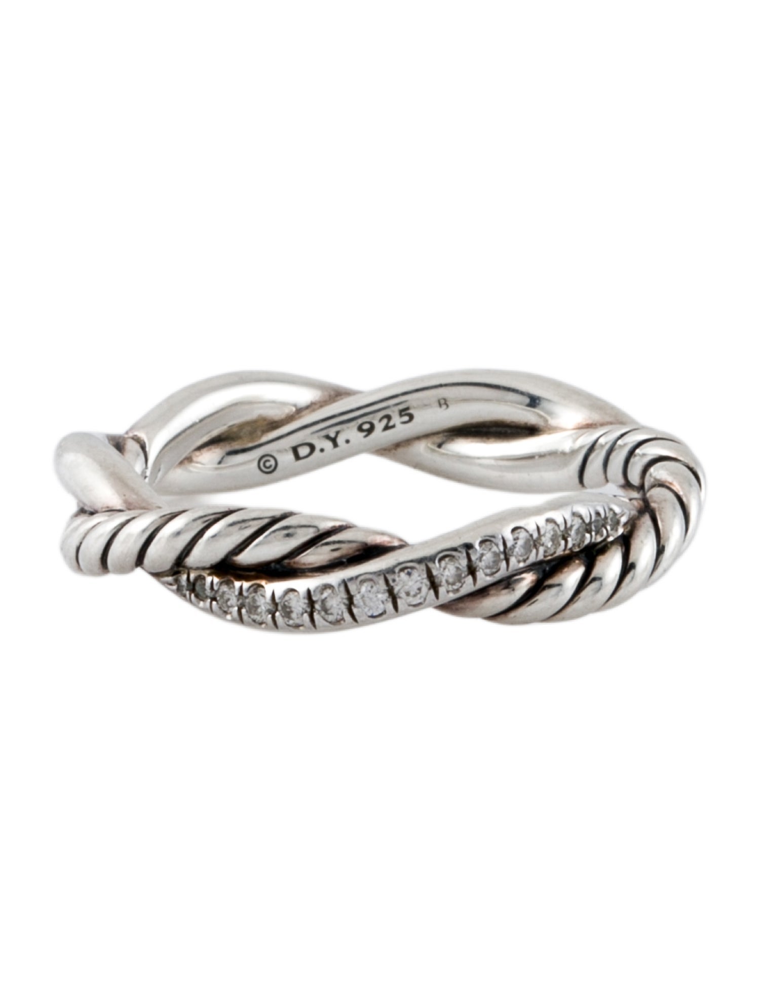 David Yurman Diamond Petite Infinity Band Ring