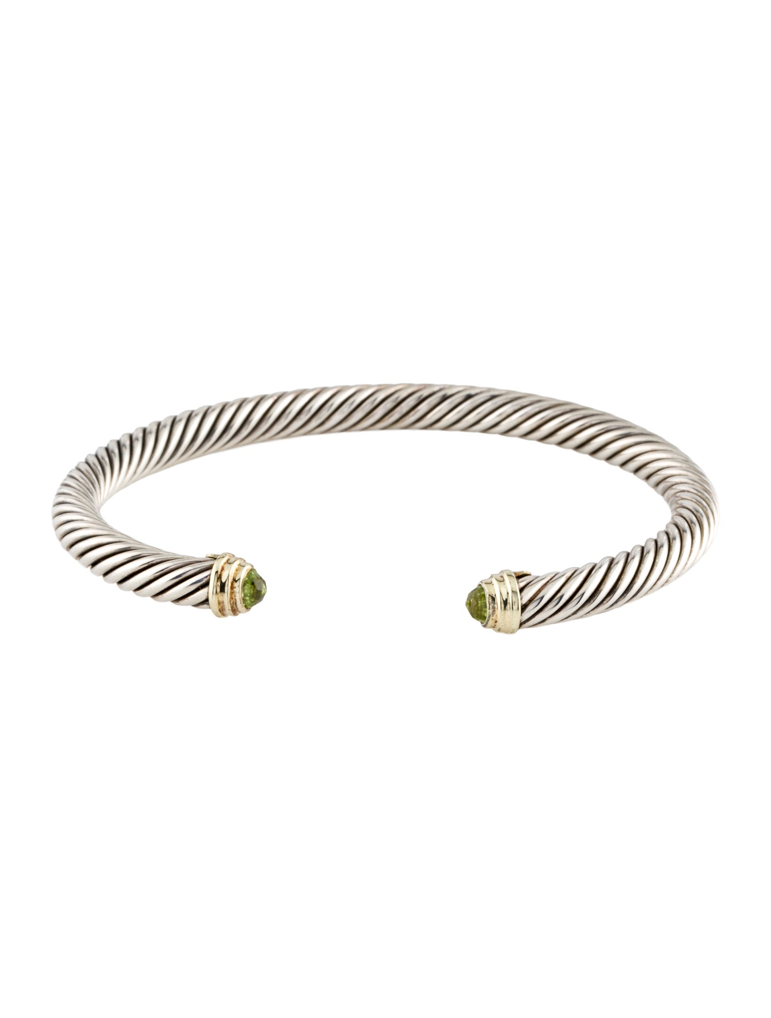 David Yurman Peridot Classic Cable Bracelet