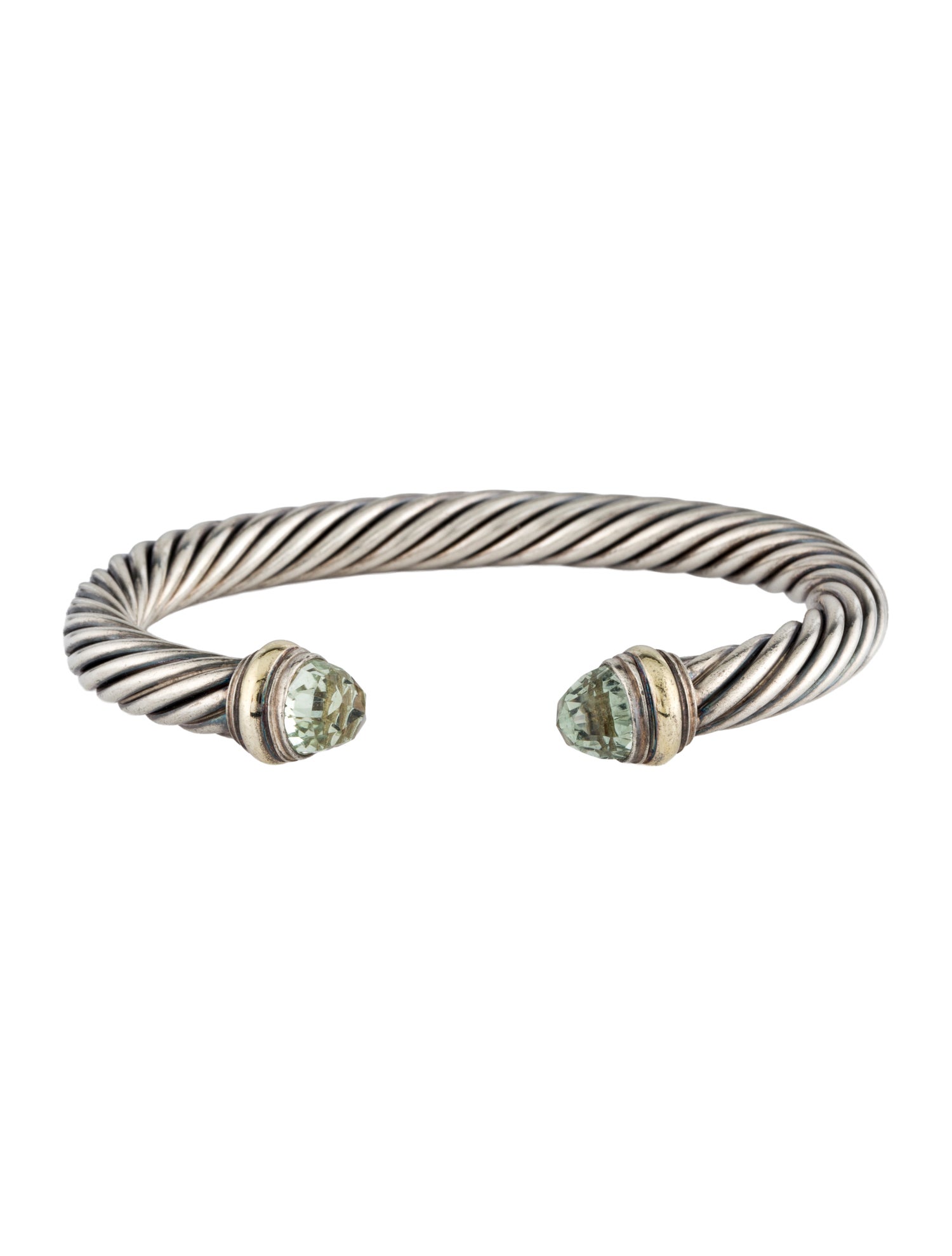 David Yurman Prasiolite Classic Cable Cuff Bracelet