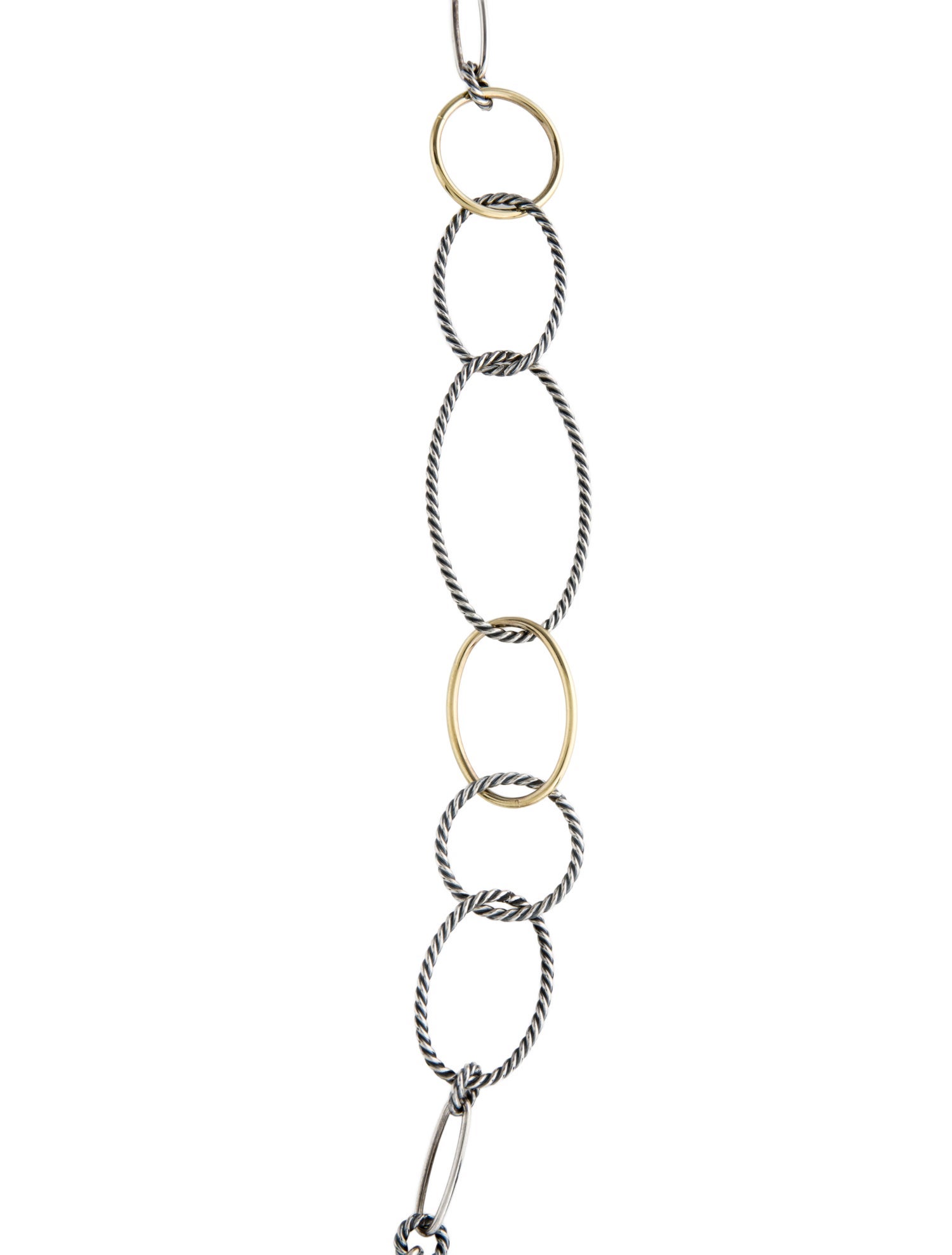 David Yurman Oval Link Long Chain Necklace