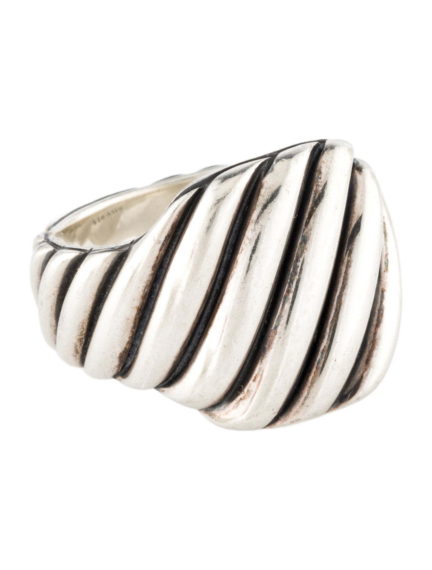 David Yurman Sculpted Cable Signet Ring