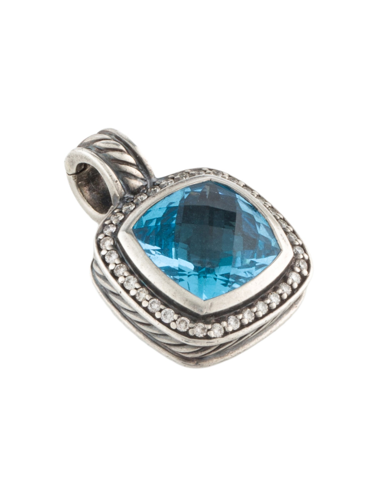 David Yurman Topaz & Diamond Albion Pendant