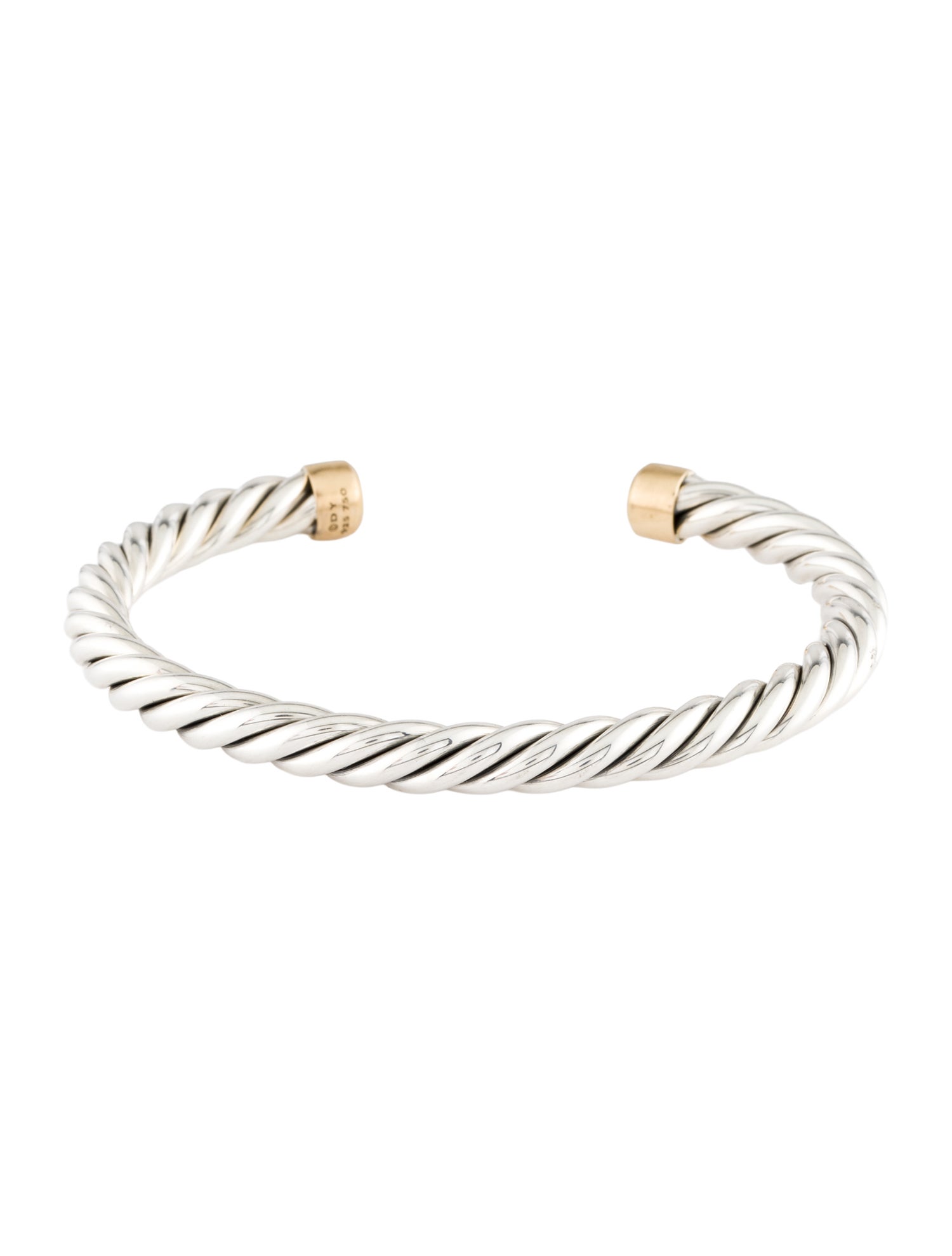 David Yurman Two-Tone Cable Cuff Bracelet