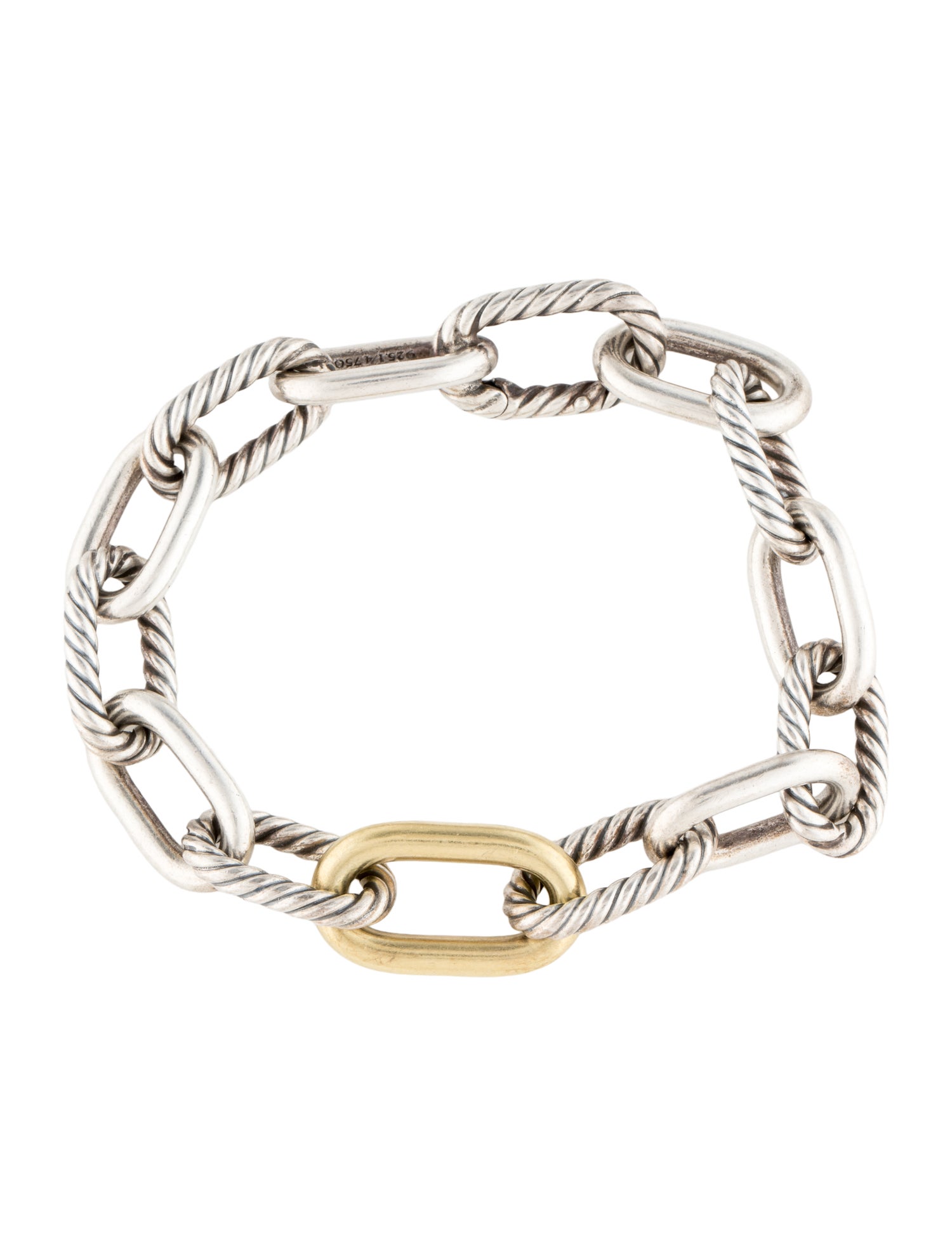 David Yurman Two-Tone Madison Chain Link Bracelet