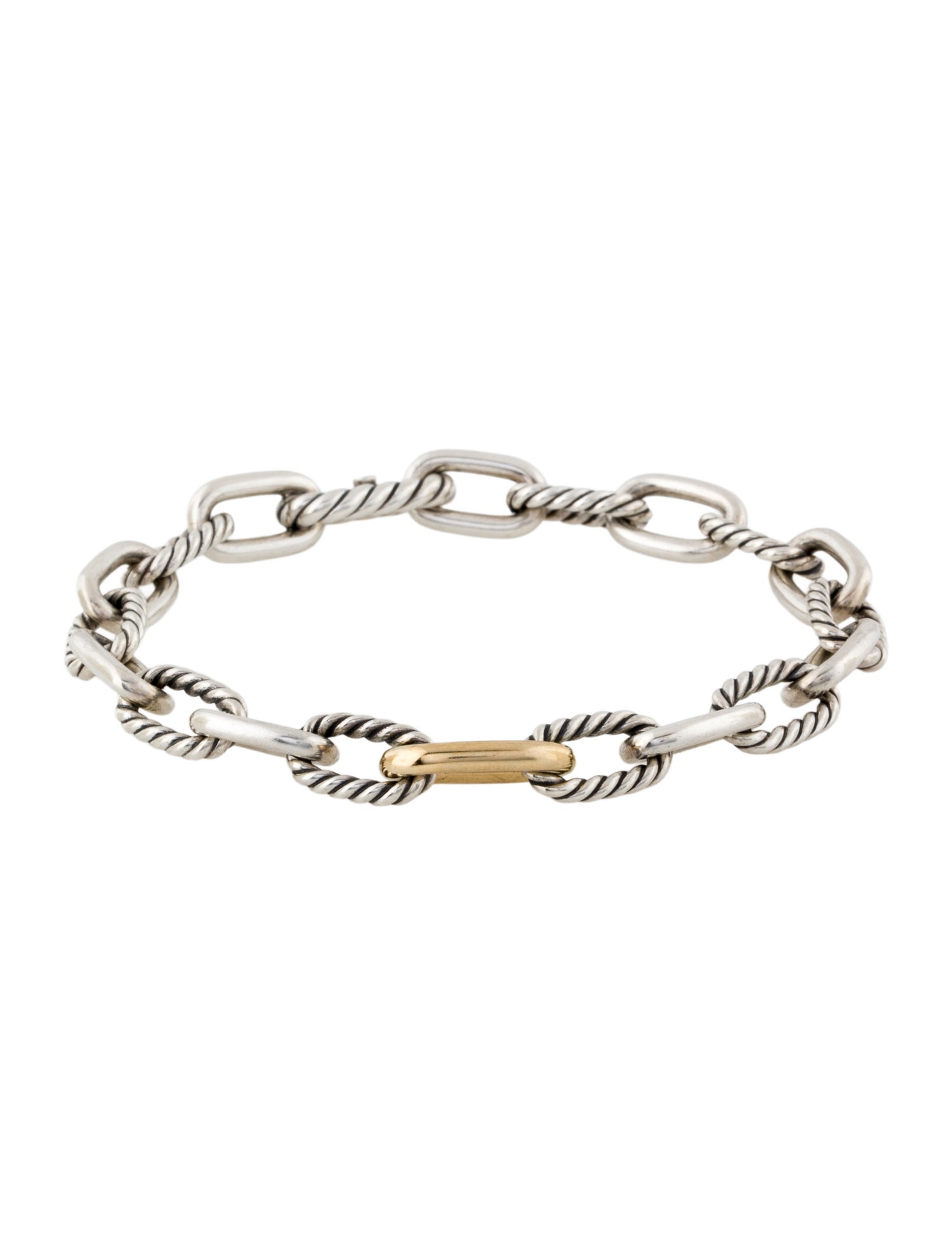 David Yurman Two-Tone DY Madison® Chain Bracelet