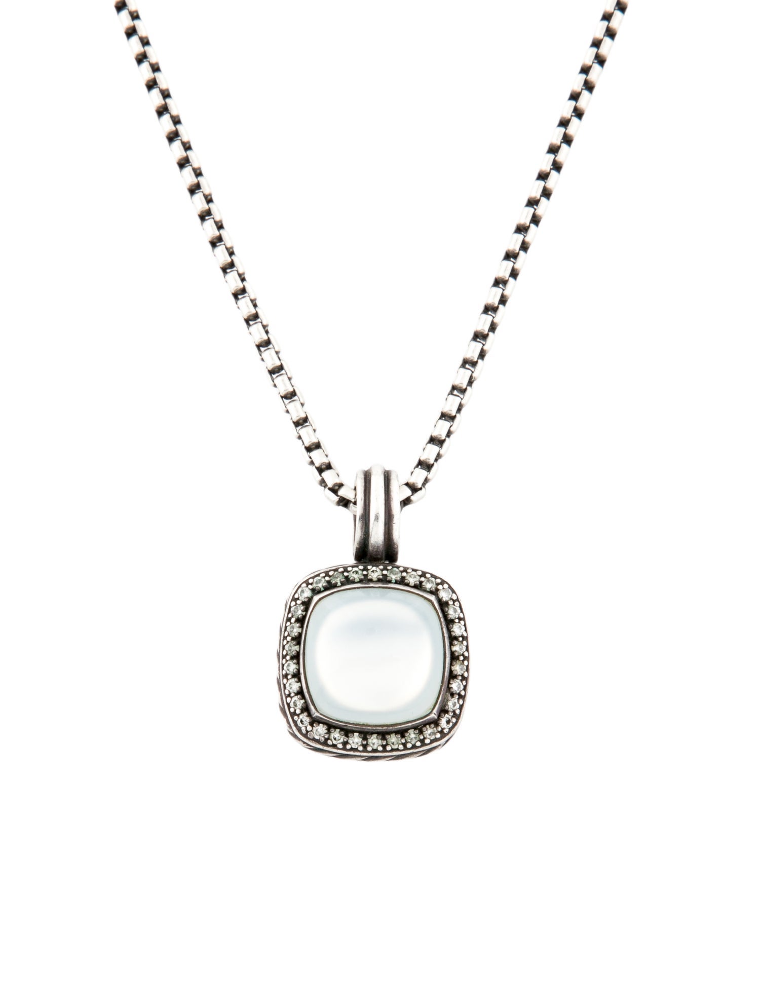 David Yurman Mother Of Pearl, Quartz & Diamond Albion Pendant