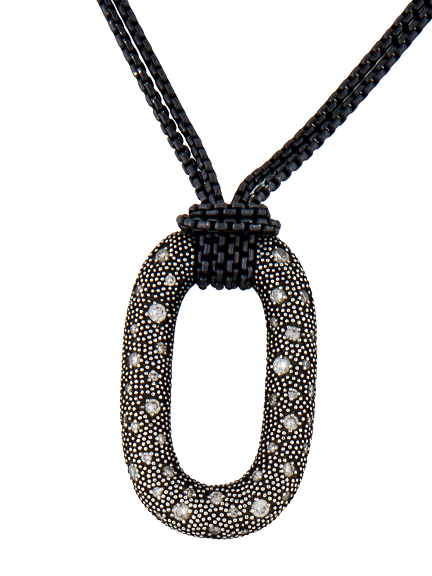David Yurman Diamond Midnight Mélange Pendant Necklace