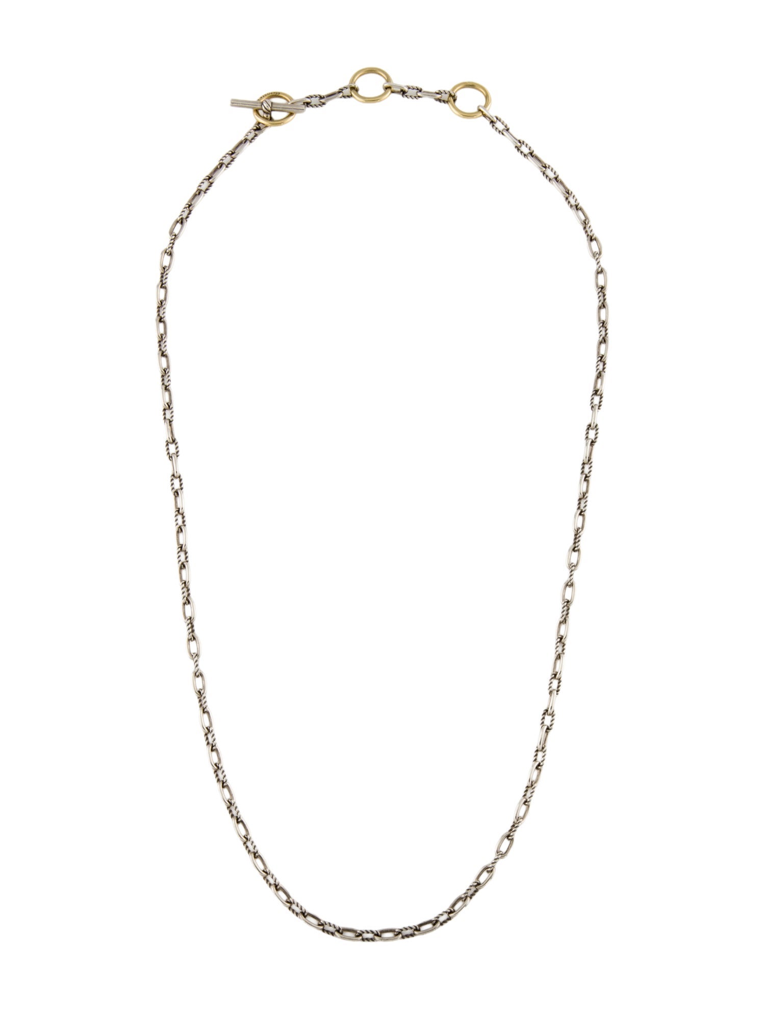 David Yurman Madison Three Ring Chain Necklace