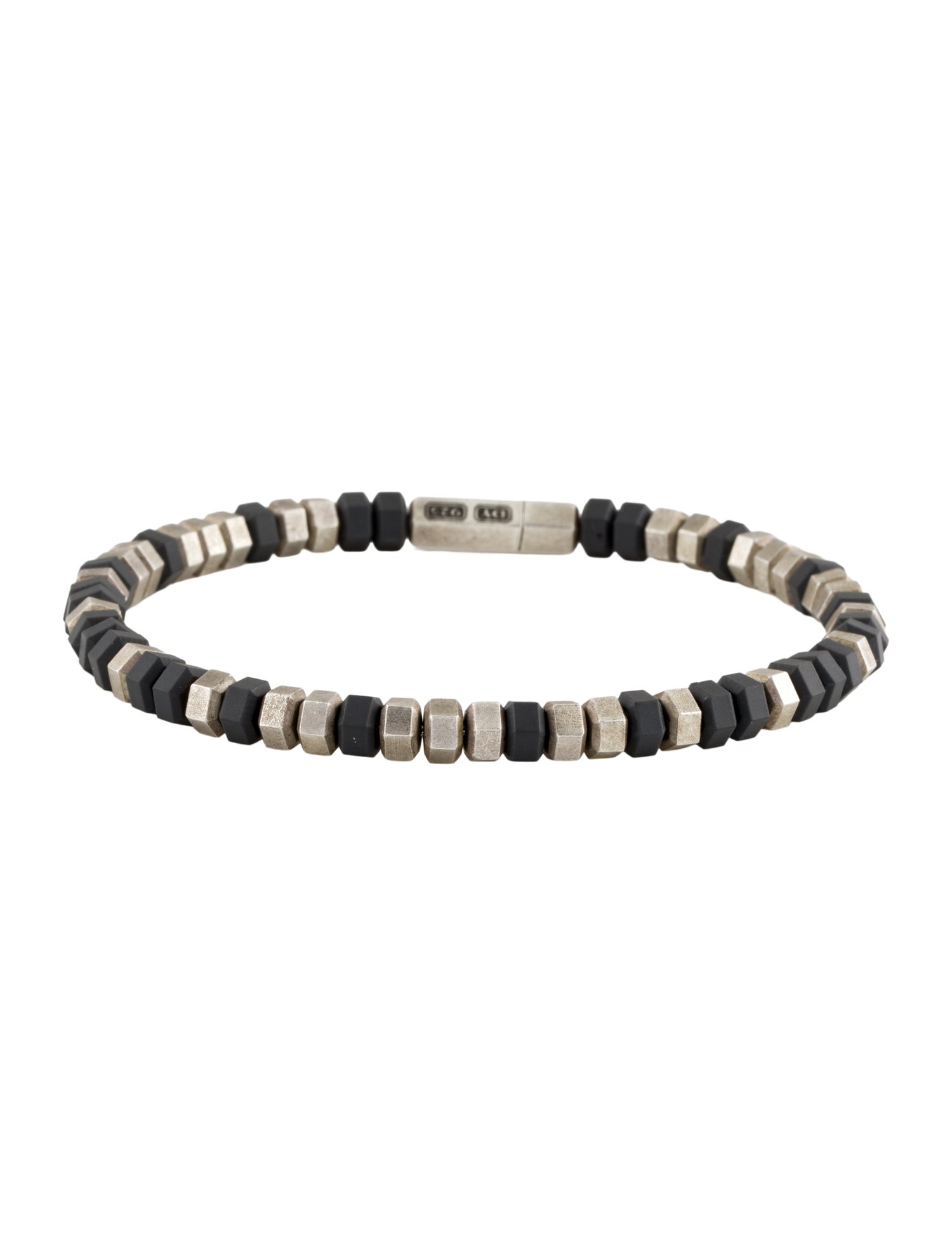 David Yurman Rubber Hex Bead Bracelet