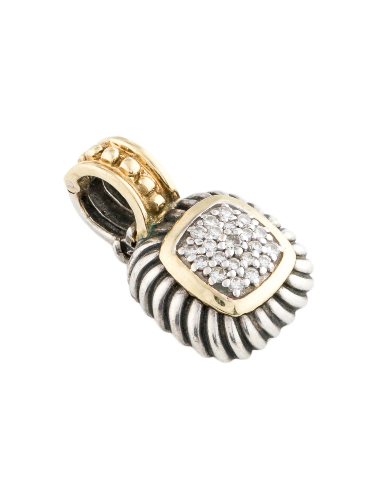 David Yurman Diamond Albion Enhancer Pendant