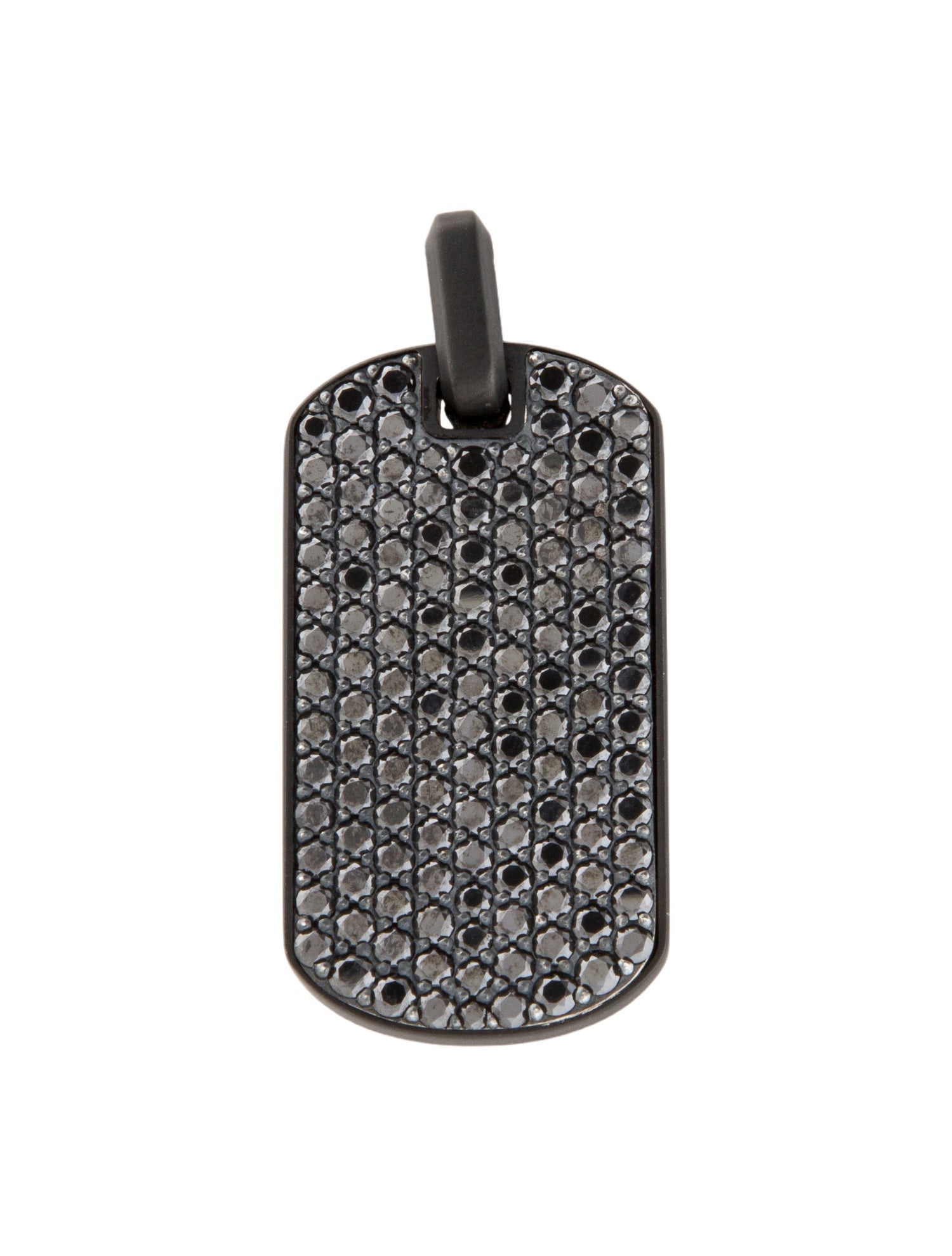 David Yurman Diamond Chevron Dog Tag Pendant