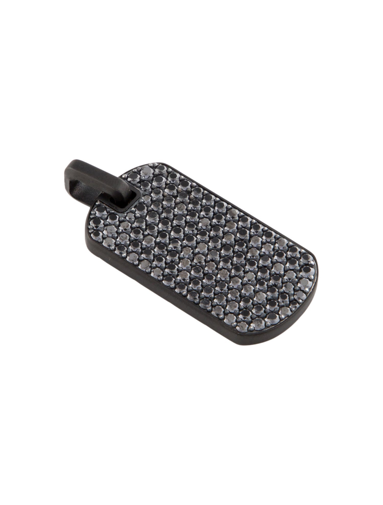 David Yurman Diamond Chevron Dog Tag Pendant