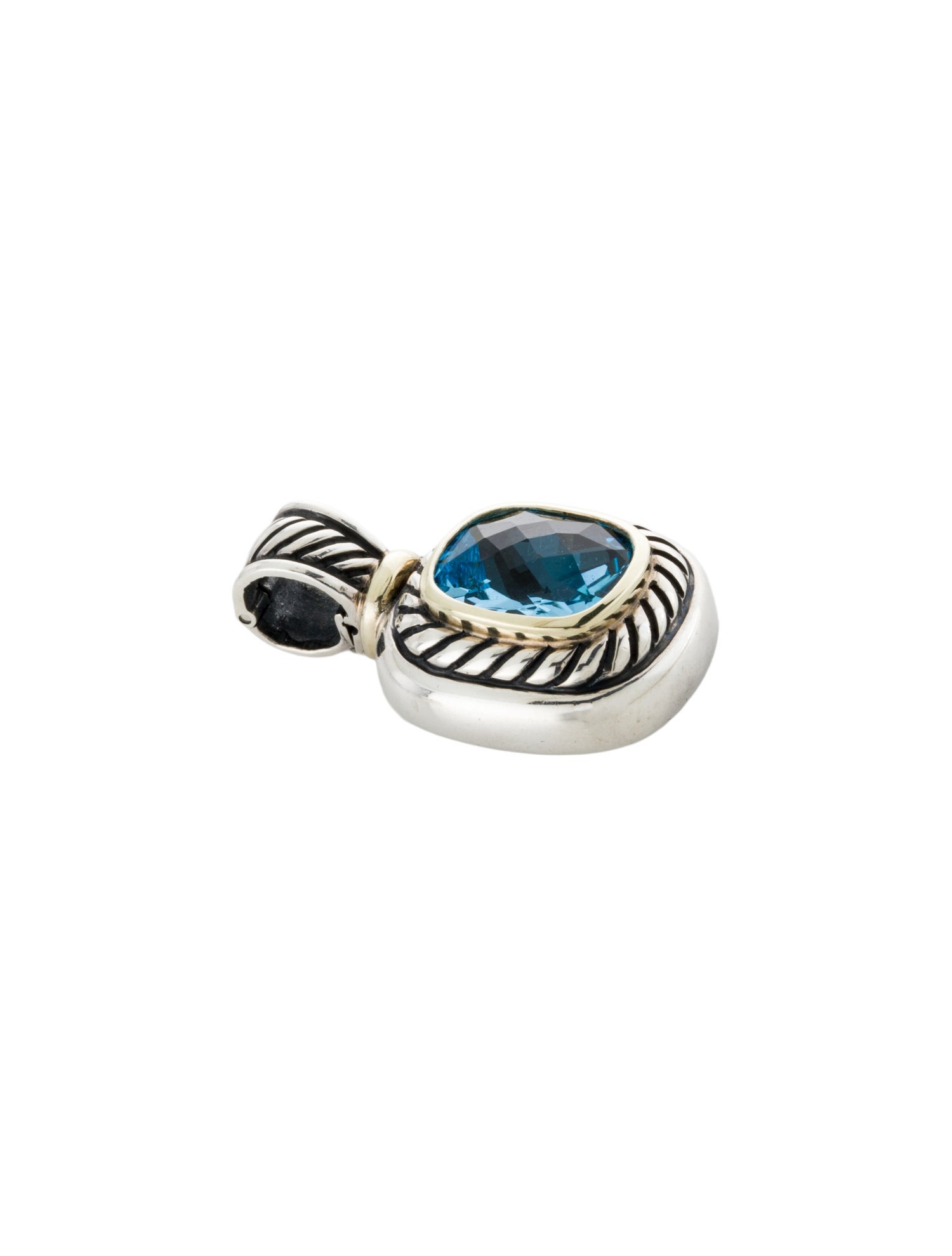David Yurman Topaz Albion Enhancer Pendant