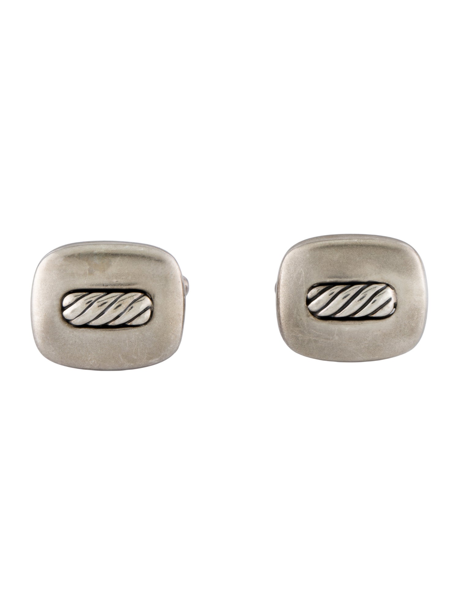 David Yurman Cable Inlay Cufflinks