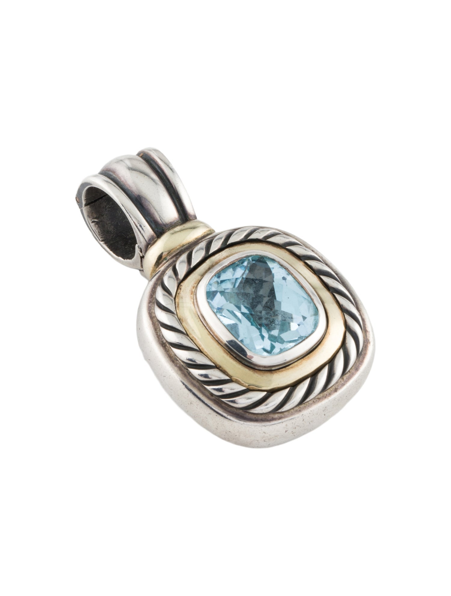 David Yurman Topaz Albion Enhancer Pendant
