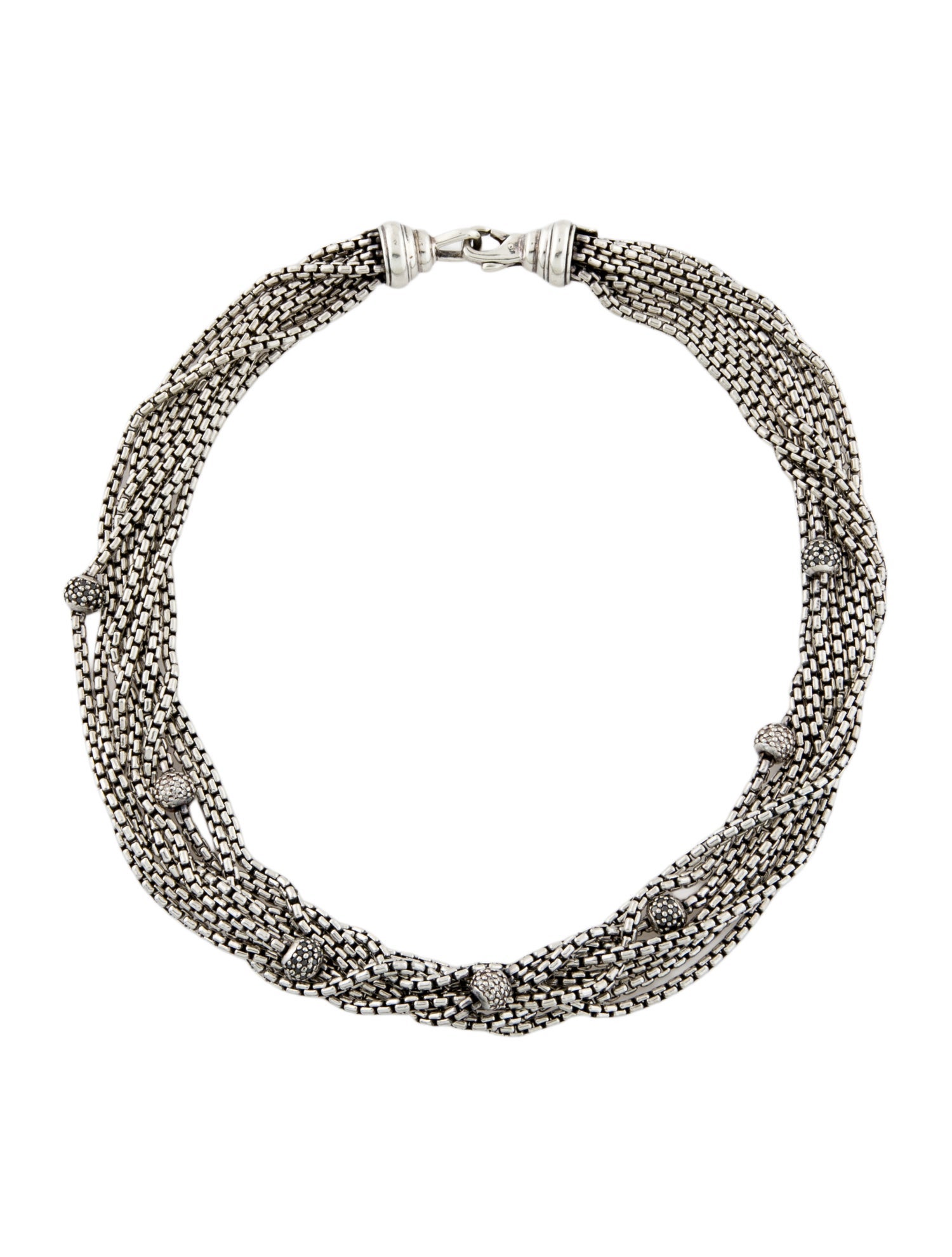 David Yurman Diamond Pavé Eight-Row Necklace