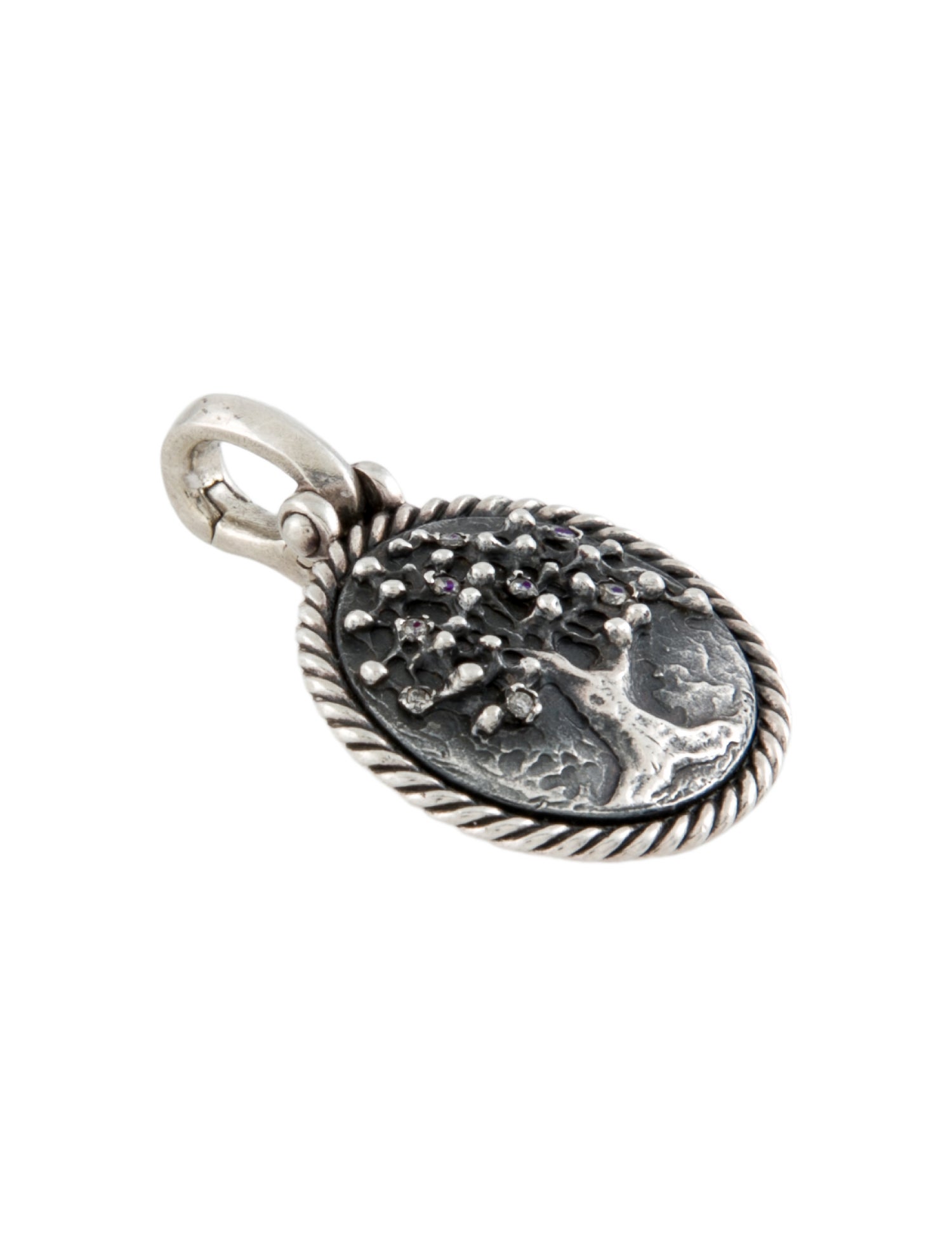 David Yurman Diamond Tree Of Life Pendant