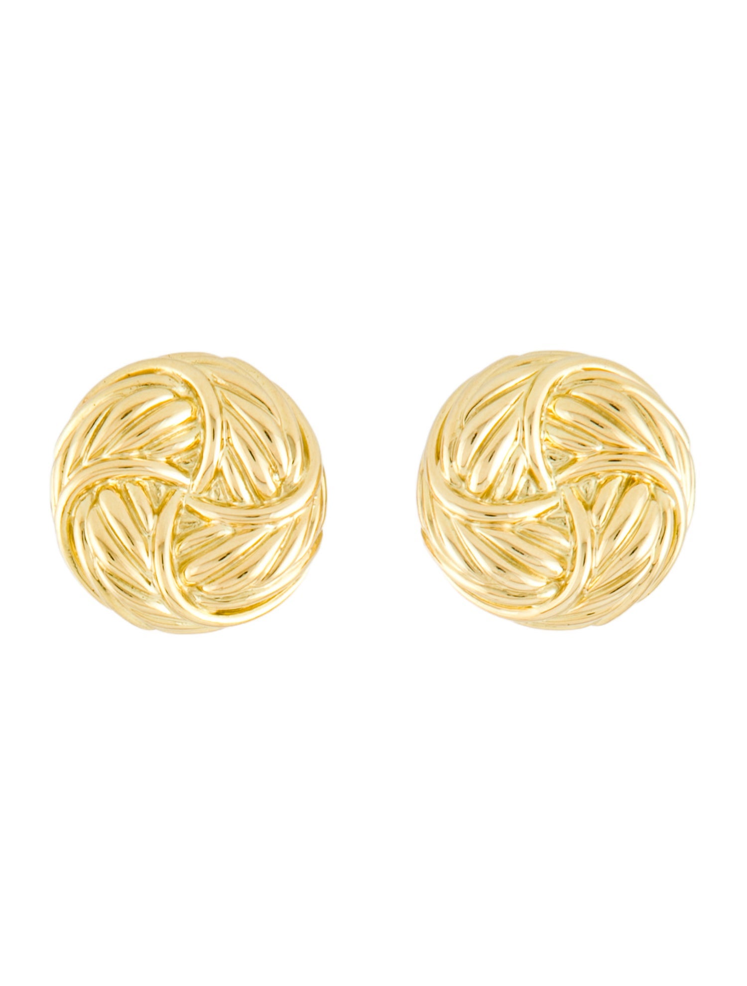 David Yurman 18K Infinity Love Knot Clip-On Earrings