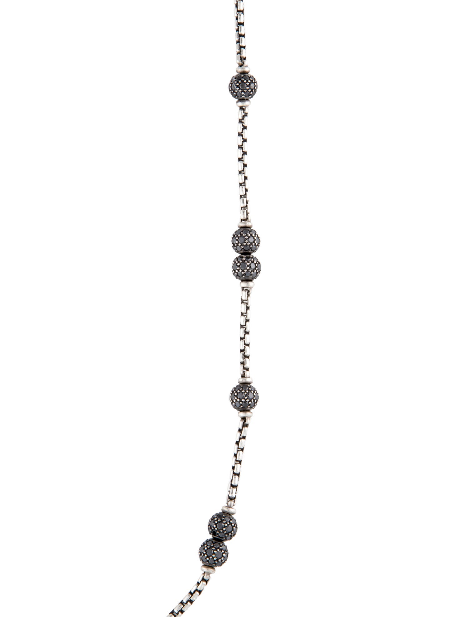 David Yurman Diamond Station Chain Necklace