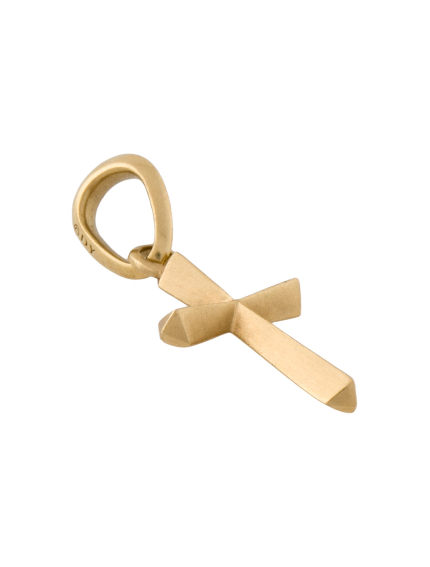 David Yurman 18K Cross Amulet Pendant