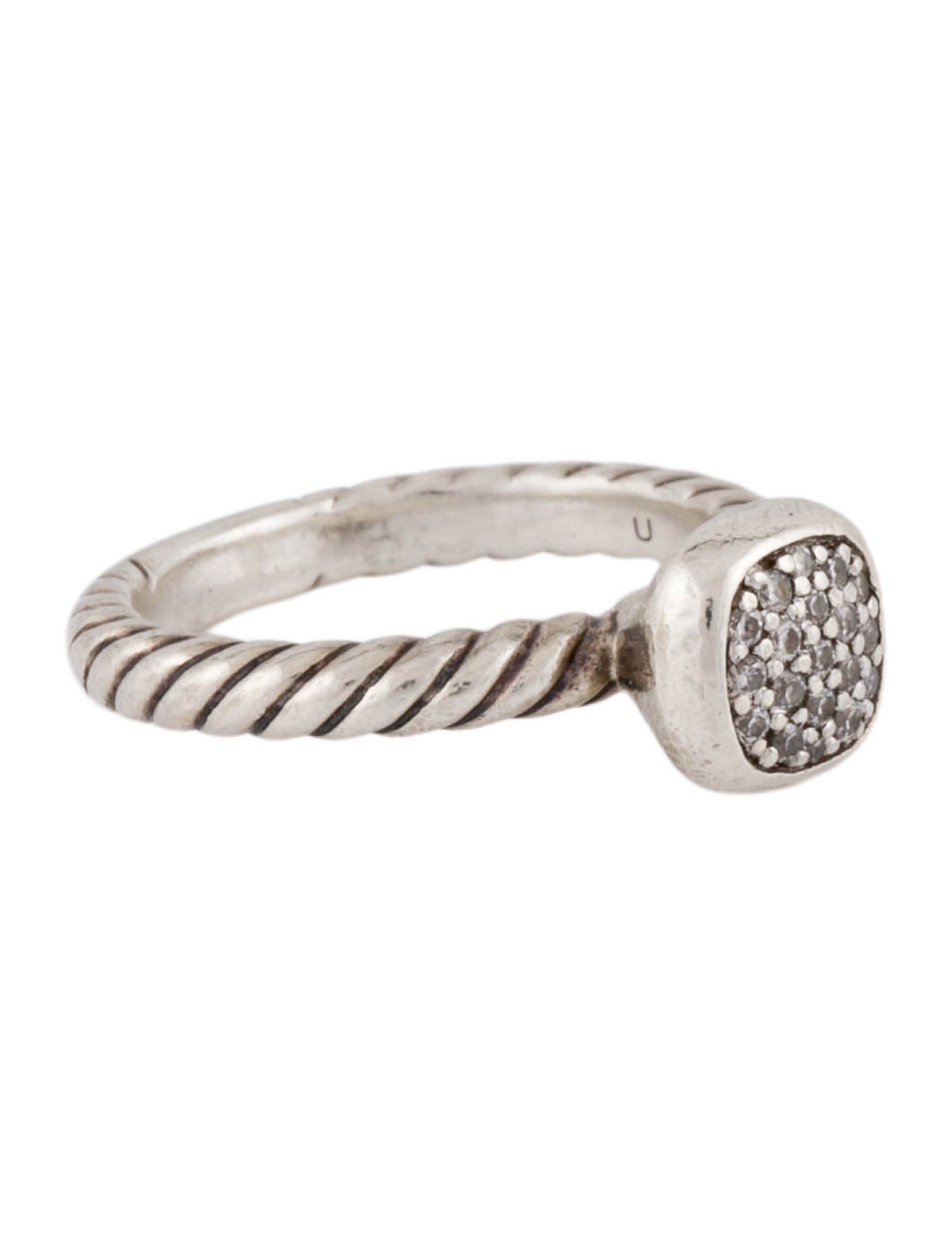 David Yurman Diamond Cable Collectibles® Cushion Stack Ring