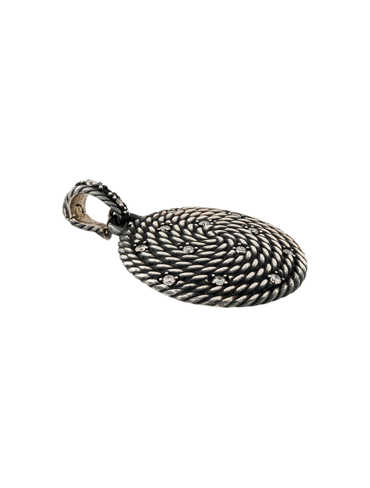 David Yurman Diamond Cable Coil Pendant