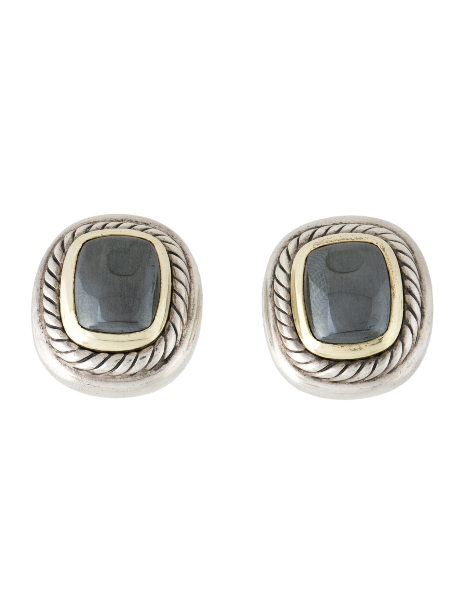 David Yurman Hematine Albion Earclips