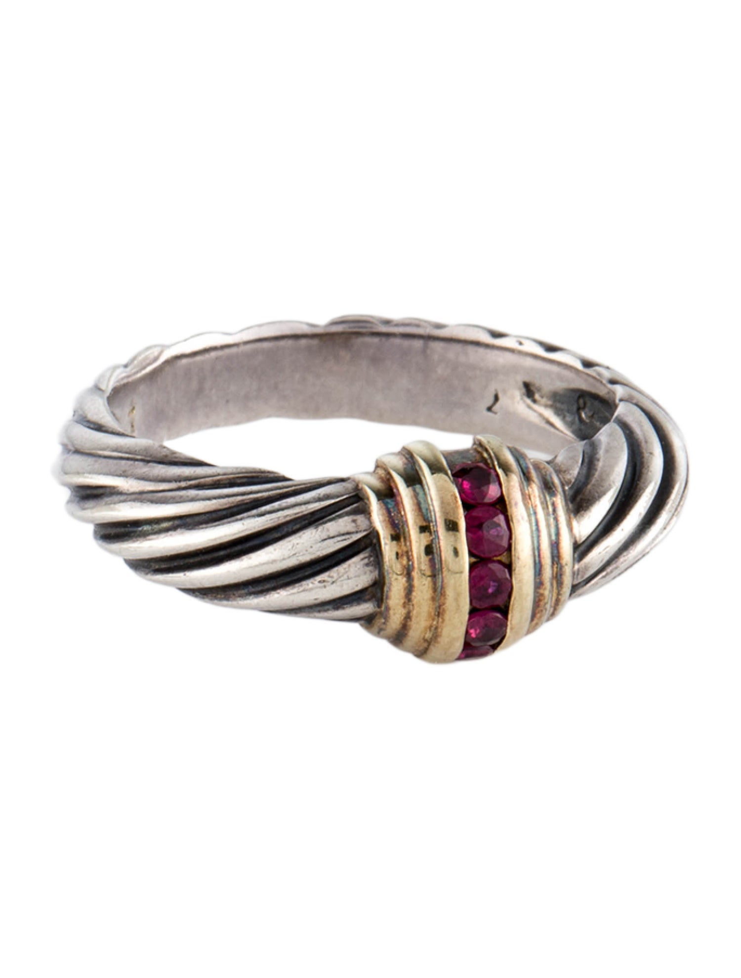 David Yurman Ruby Cable Band Ring