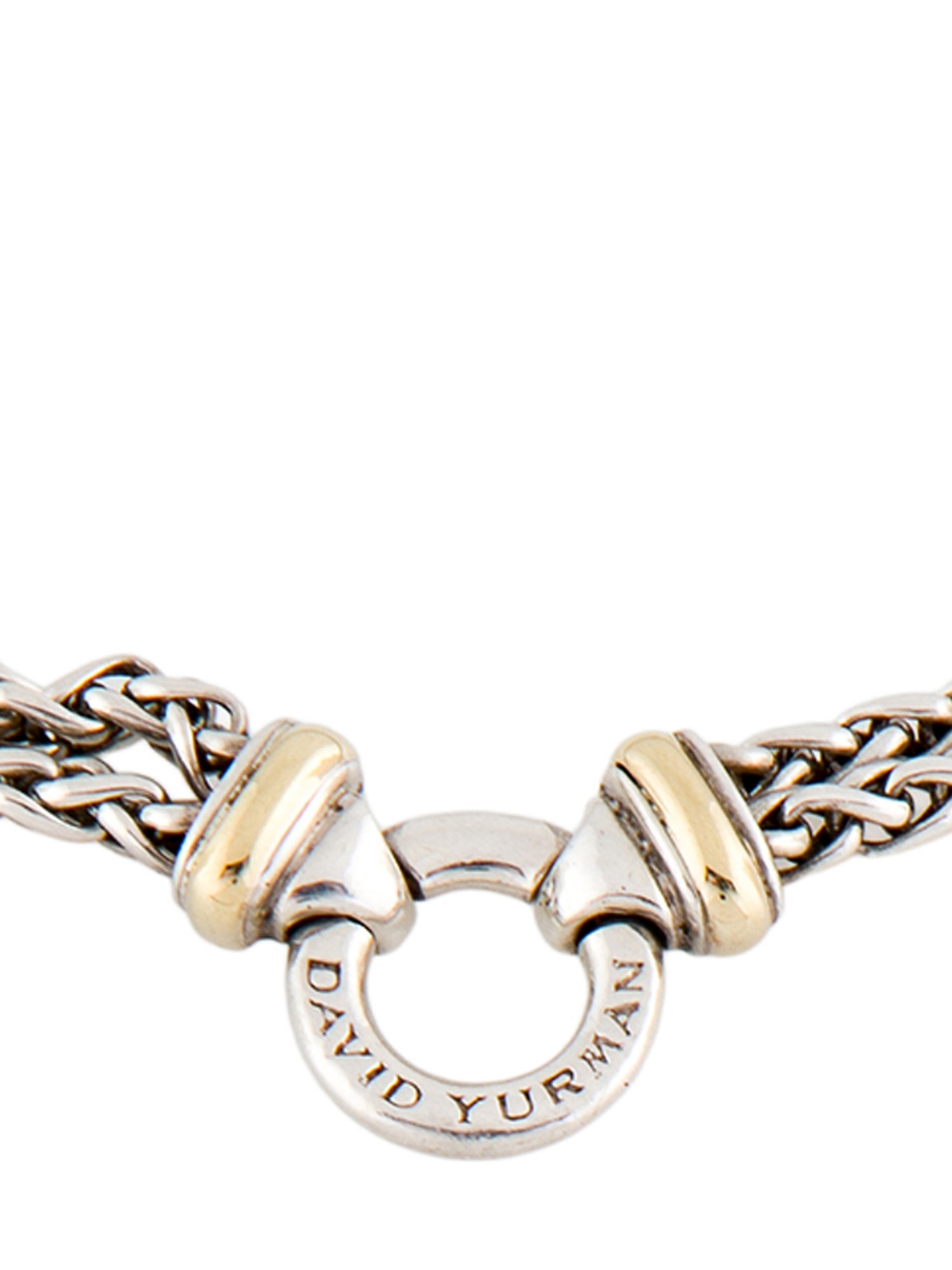 David Yurman Two-Tone Double Wheat Chain Necklace