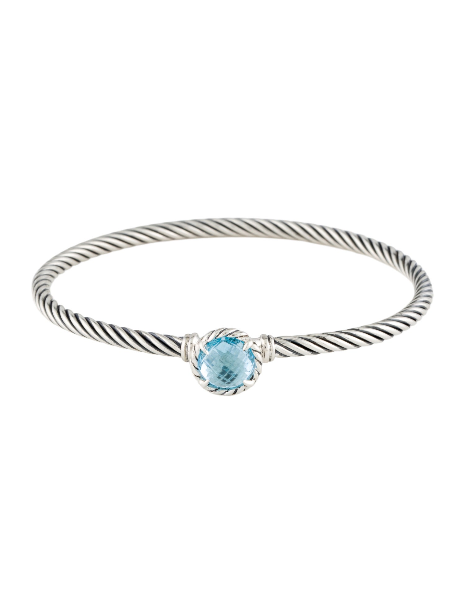 David Yurman Topaz Petite Chatelaine Bangle Bracelet