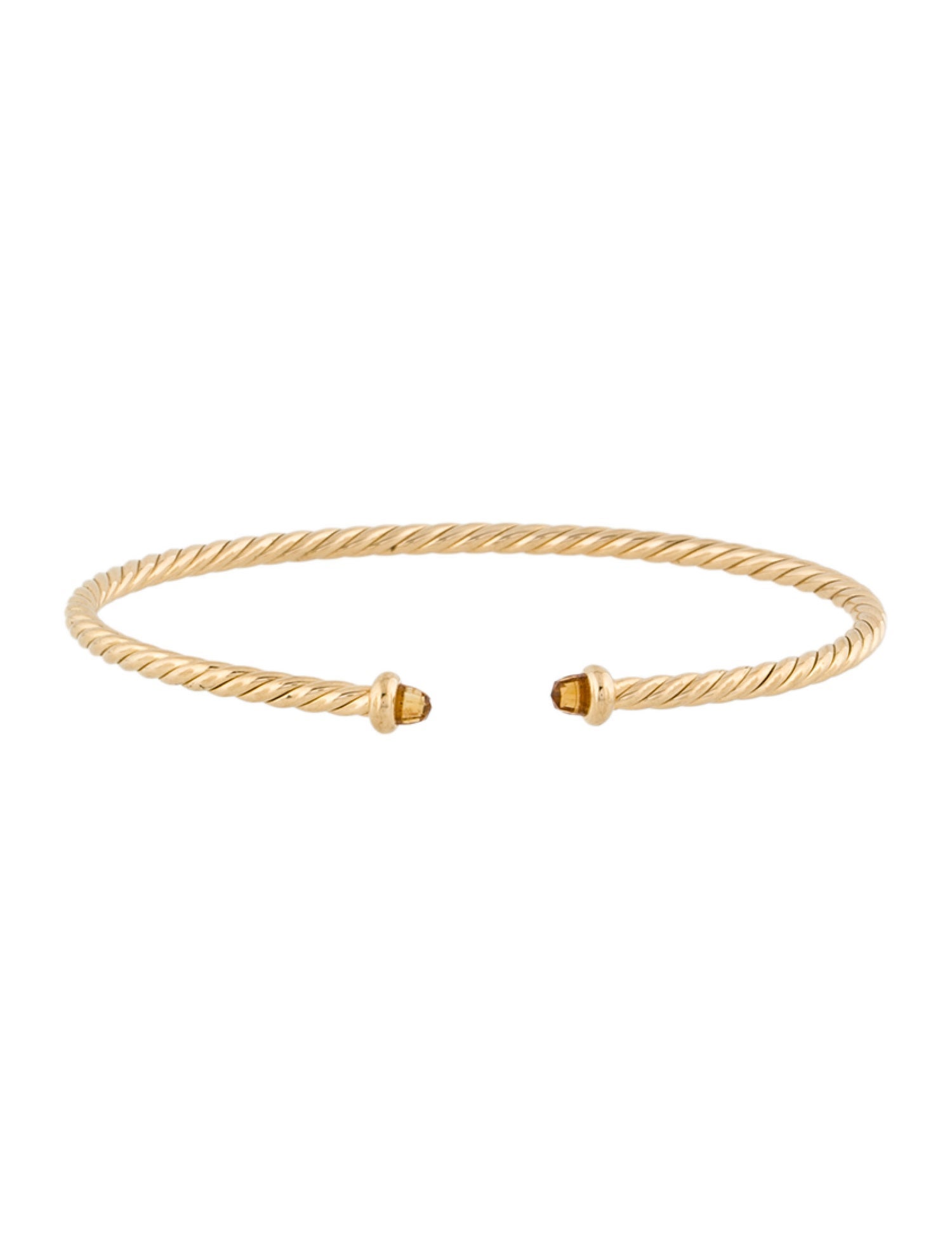 David Yurman 18K Citrine Micro Cablespira® Flex Teen Bracelet