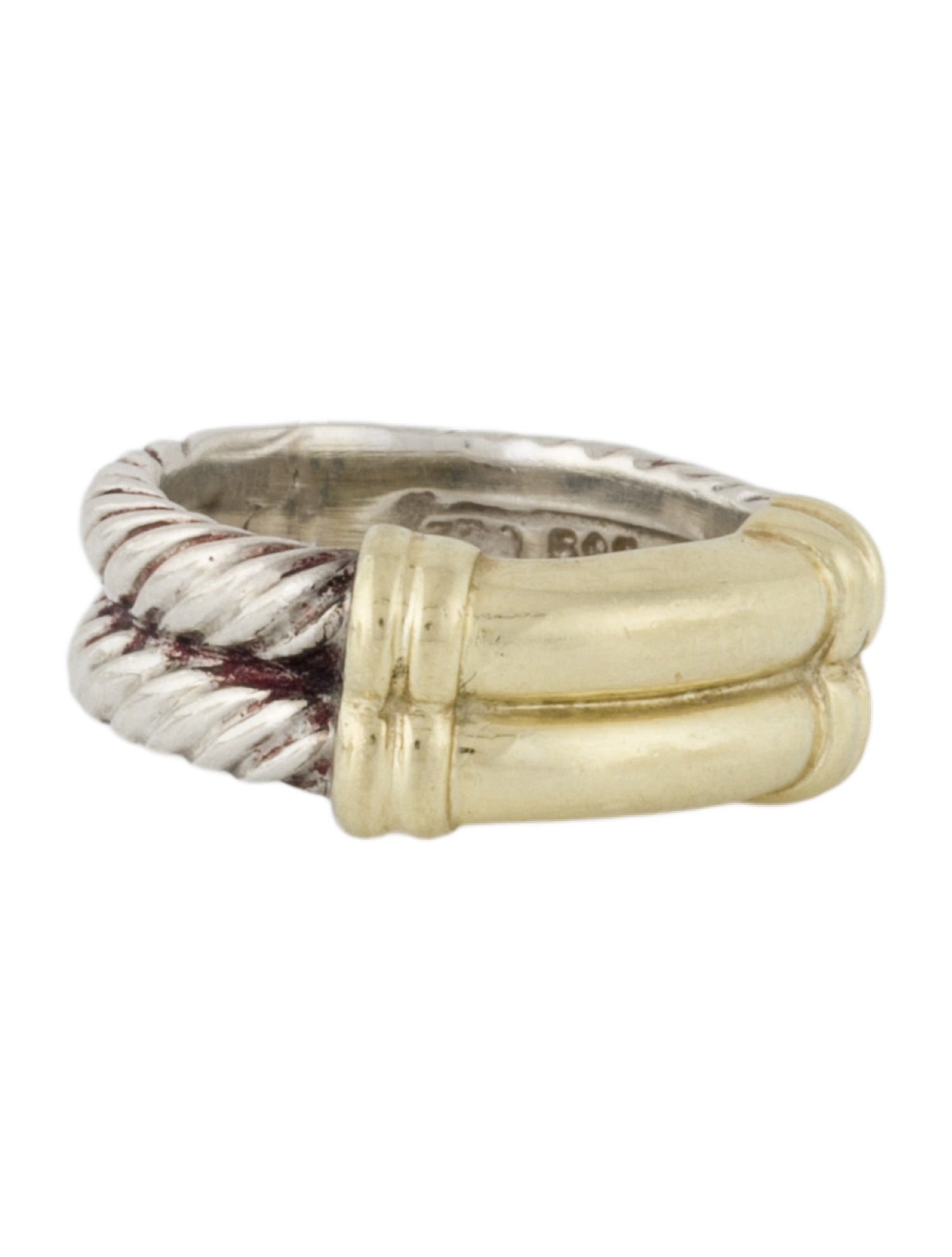 David Yurman Vintage Two-Tone Double Cable Band