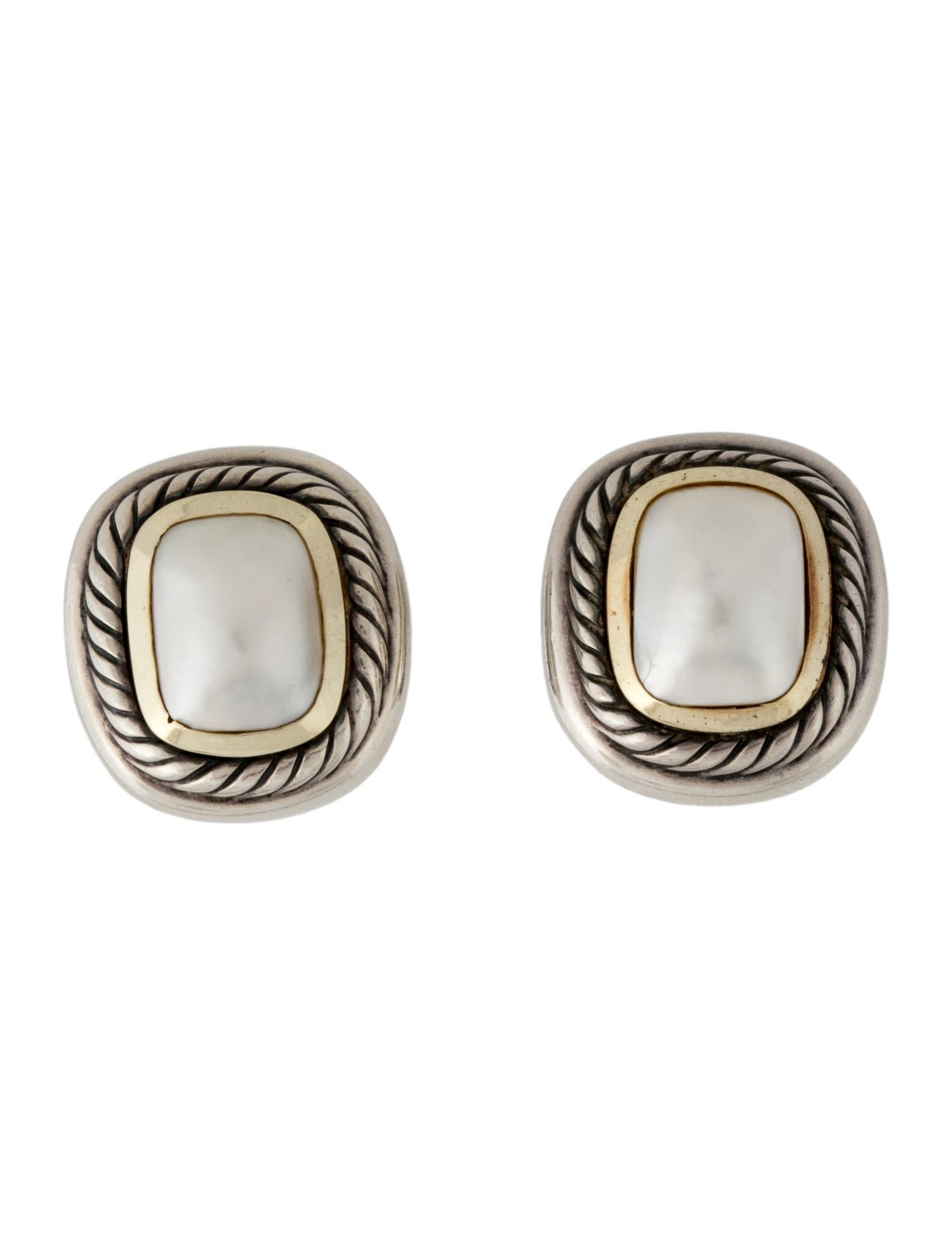David Yurman Pearl Albion Earclips