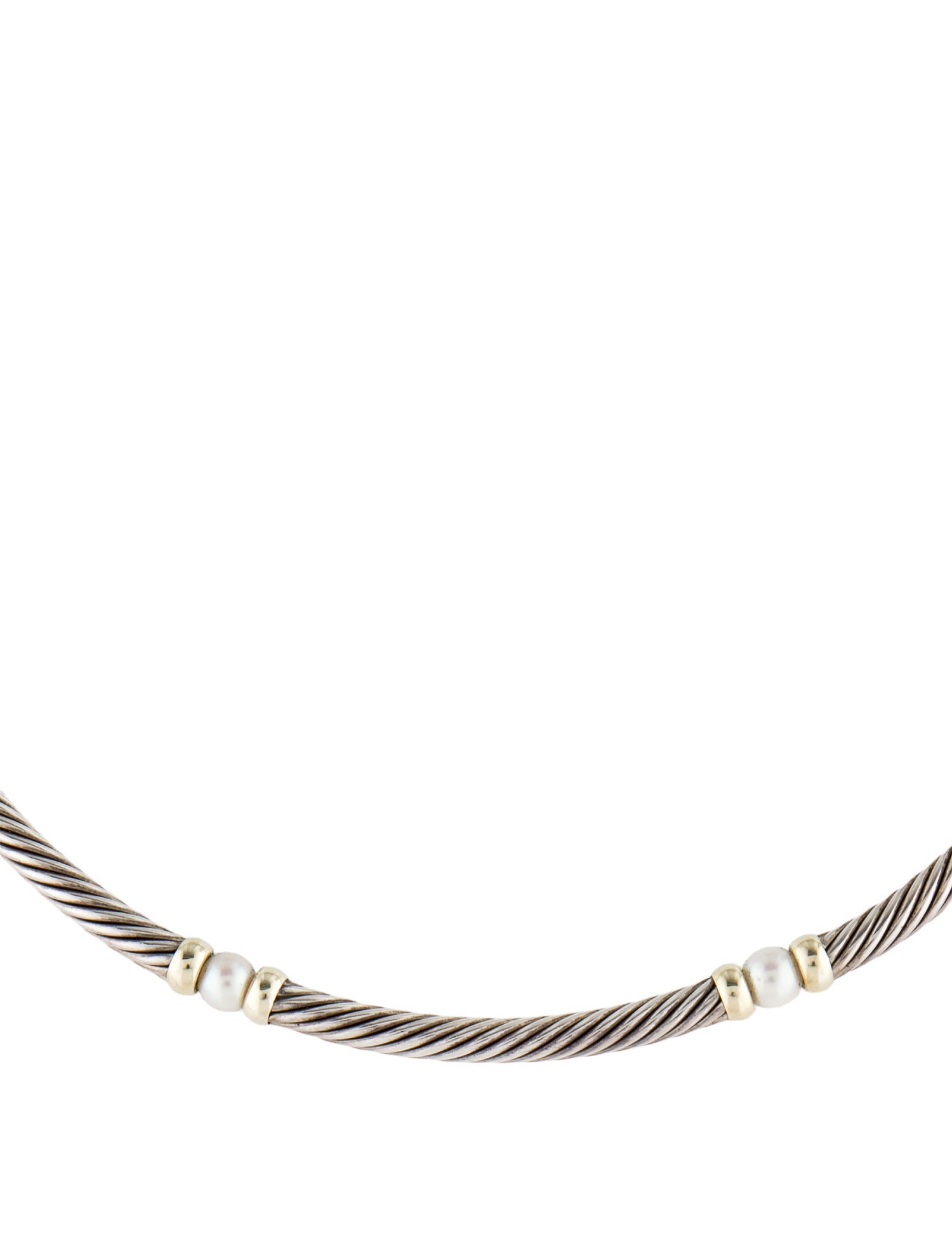 David Yurman Pearl Metro Collar Necklace
