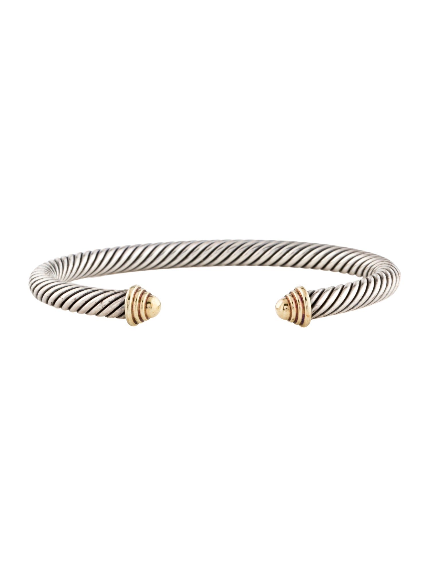 David Yurman Two-Tone Classic Cable Cuff Bracelet