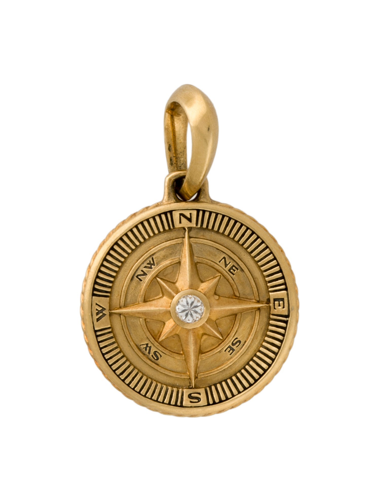 David Yurman 18K Diamond Maritime® Compass Amulet