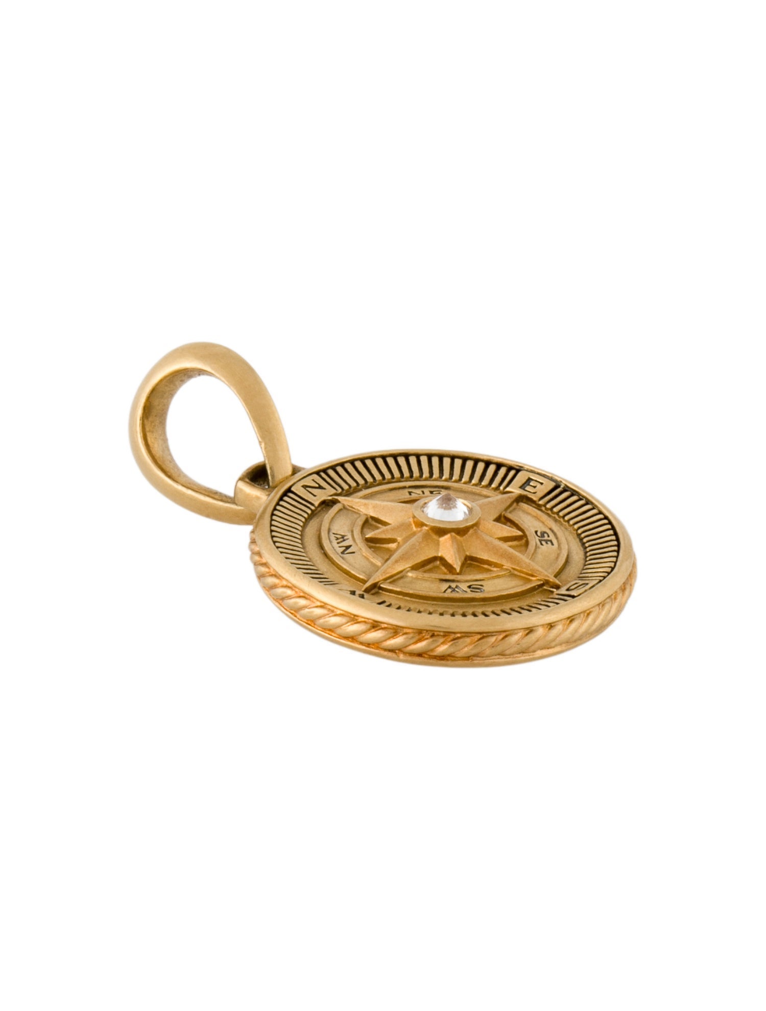 David Yurman 18K Diamond Maritime® Compass Amulet