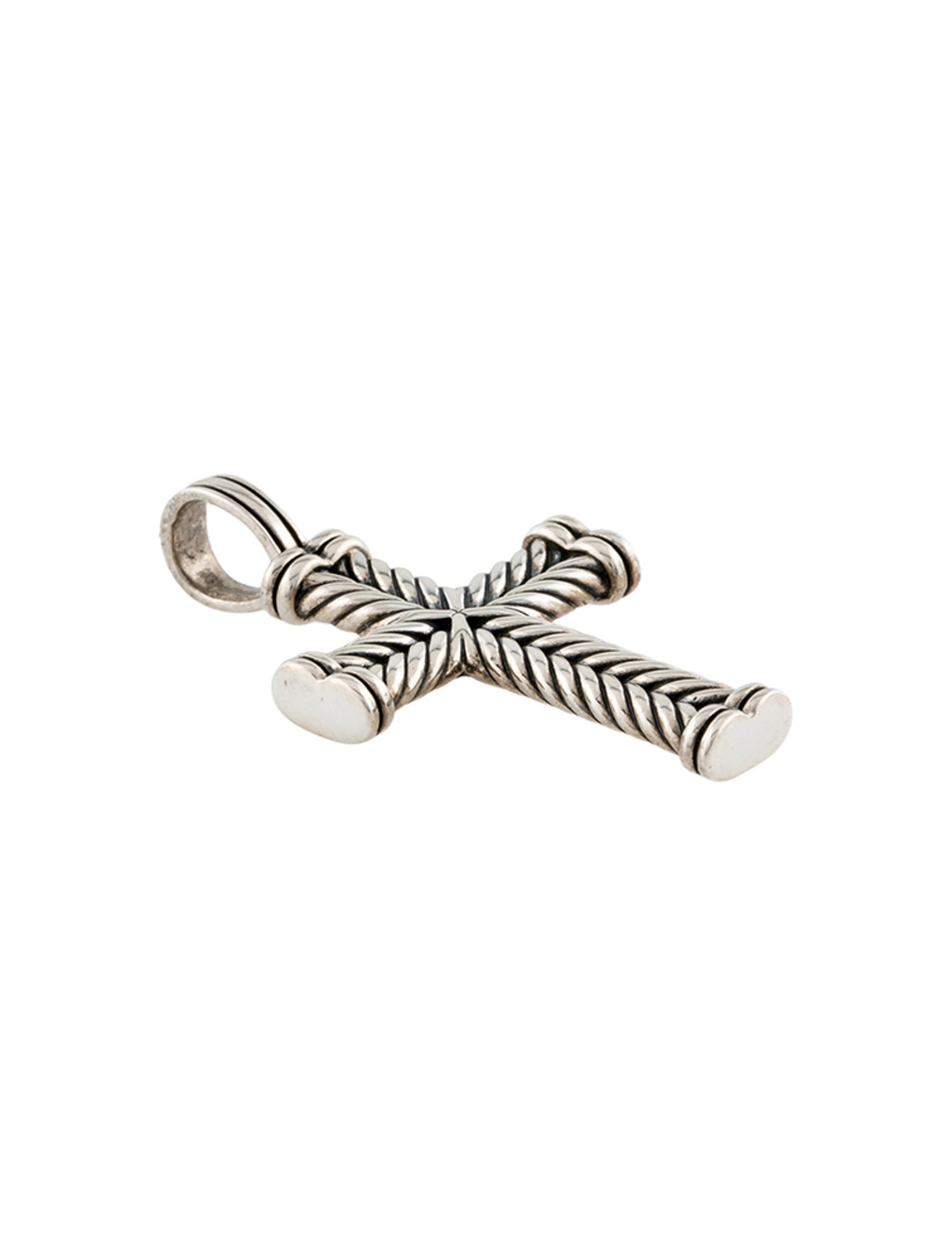 David Yurman Chevron Cross Pendant