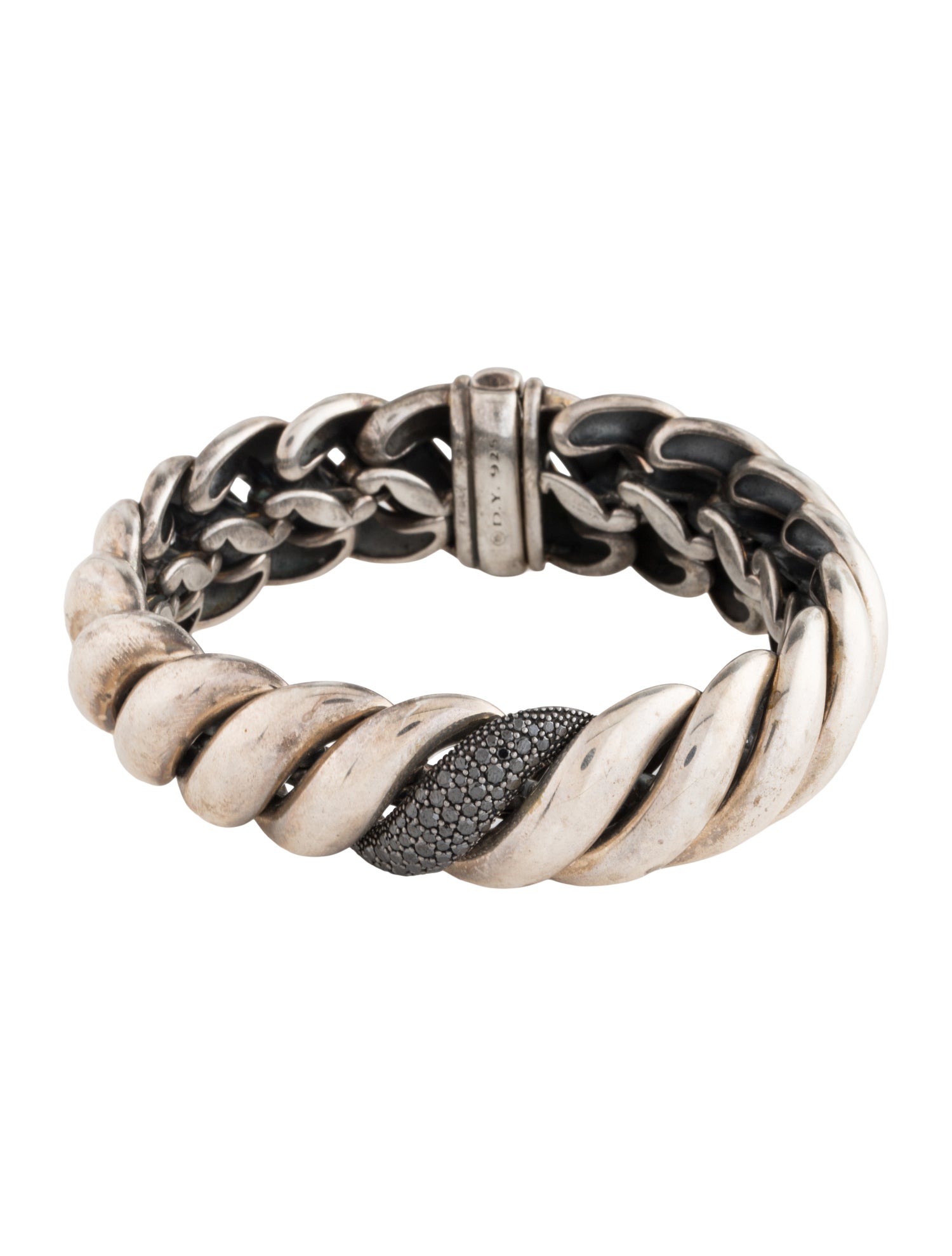 David Yurman Diamond Hampton Cable Bracelet