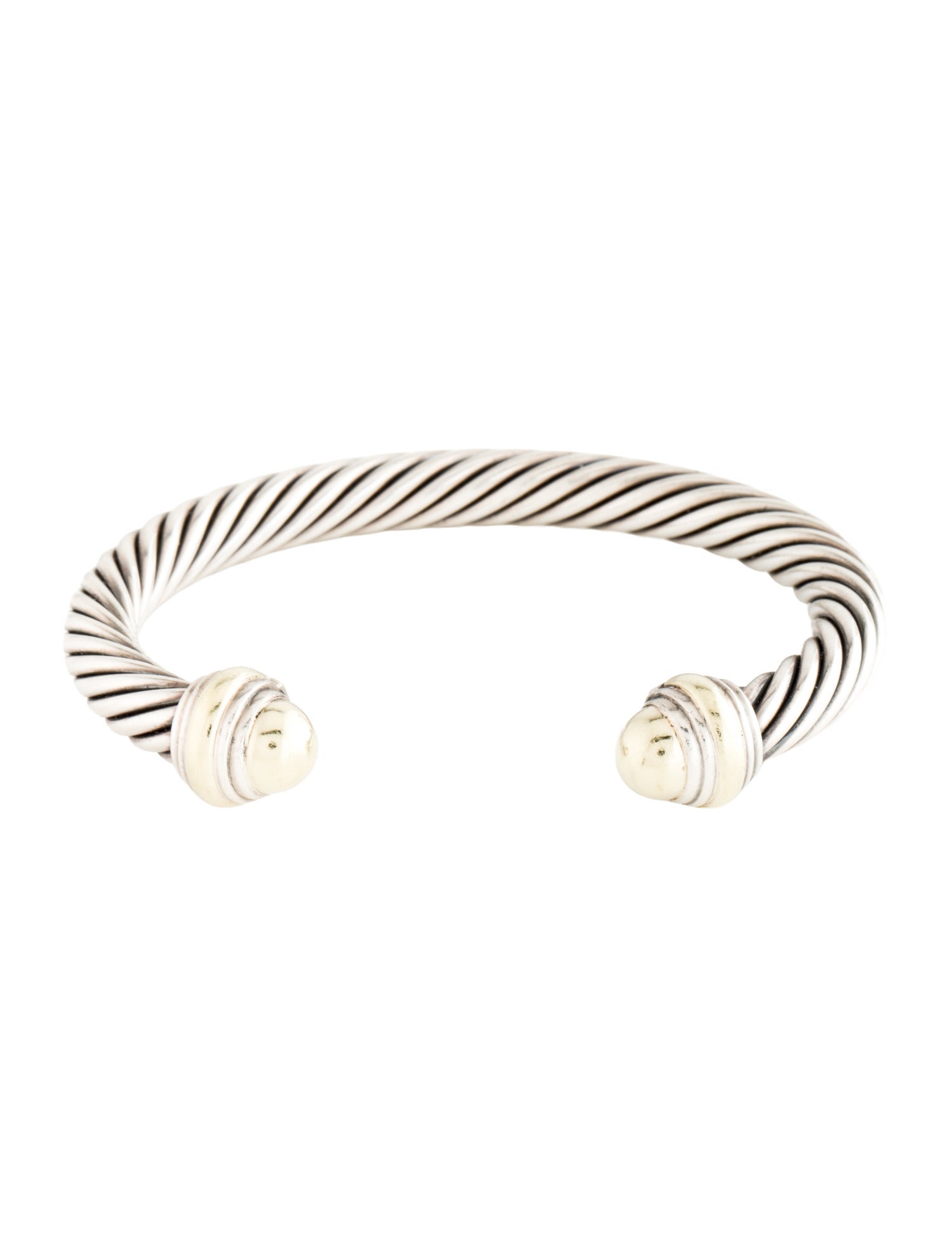 David Yurman Two-Tone Dome Classic Cable Bracelet